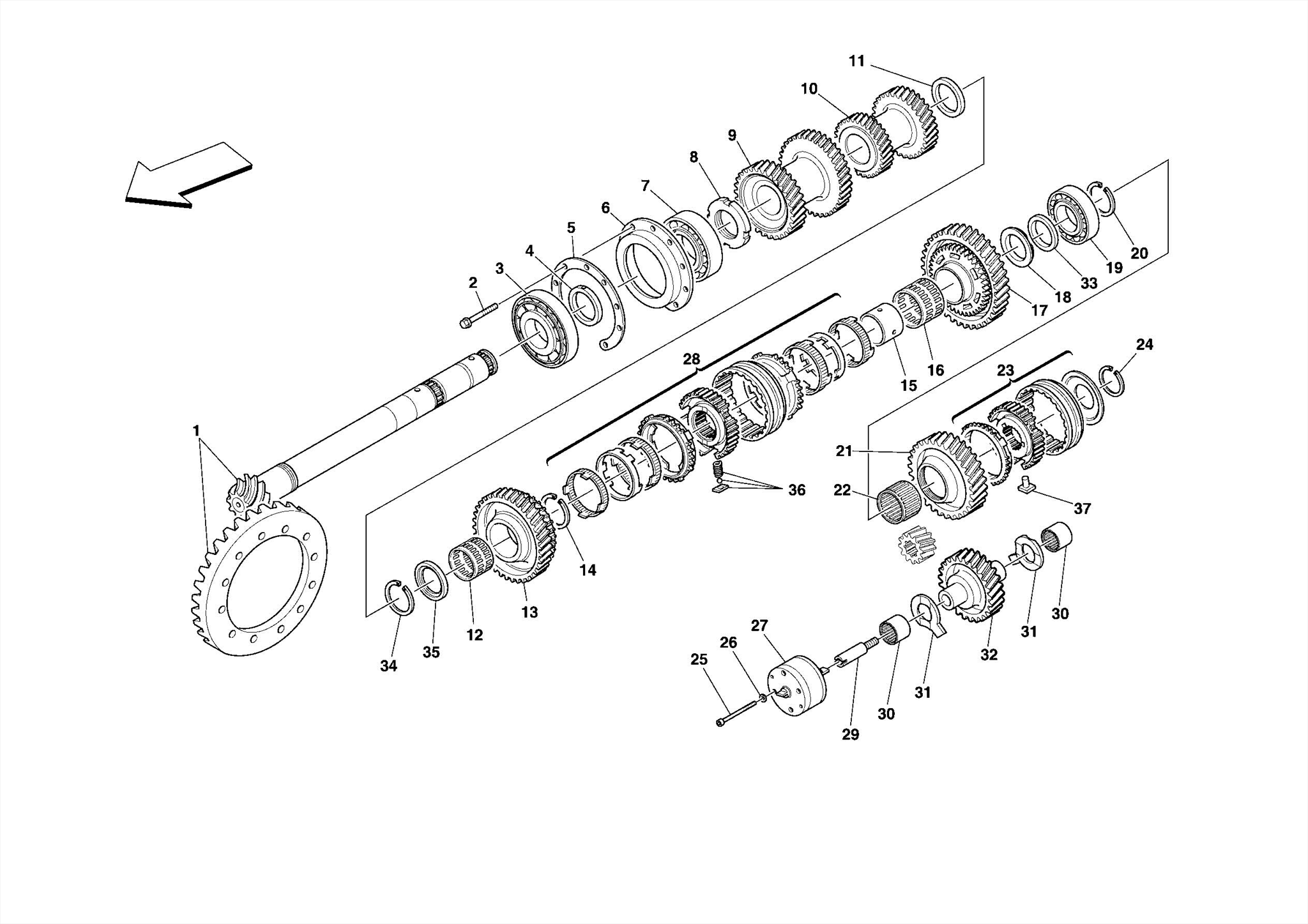 0031 - SECONDARY SHAFT GEARS