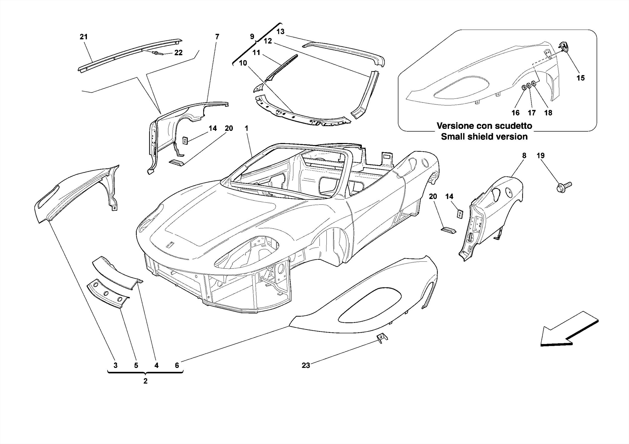 0100 - BODYSHELL - EXTERNAL TRIM