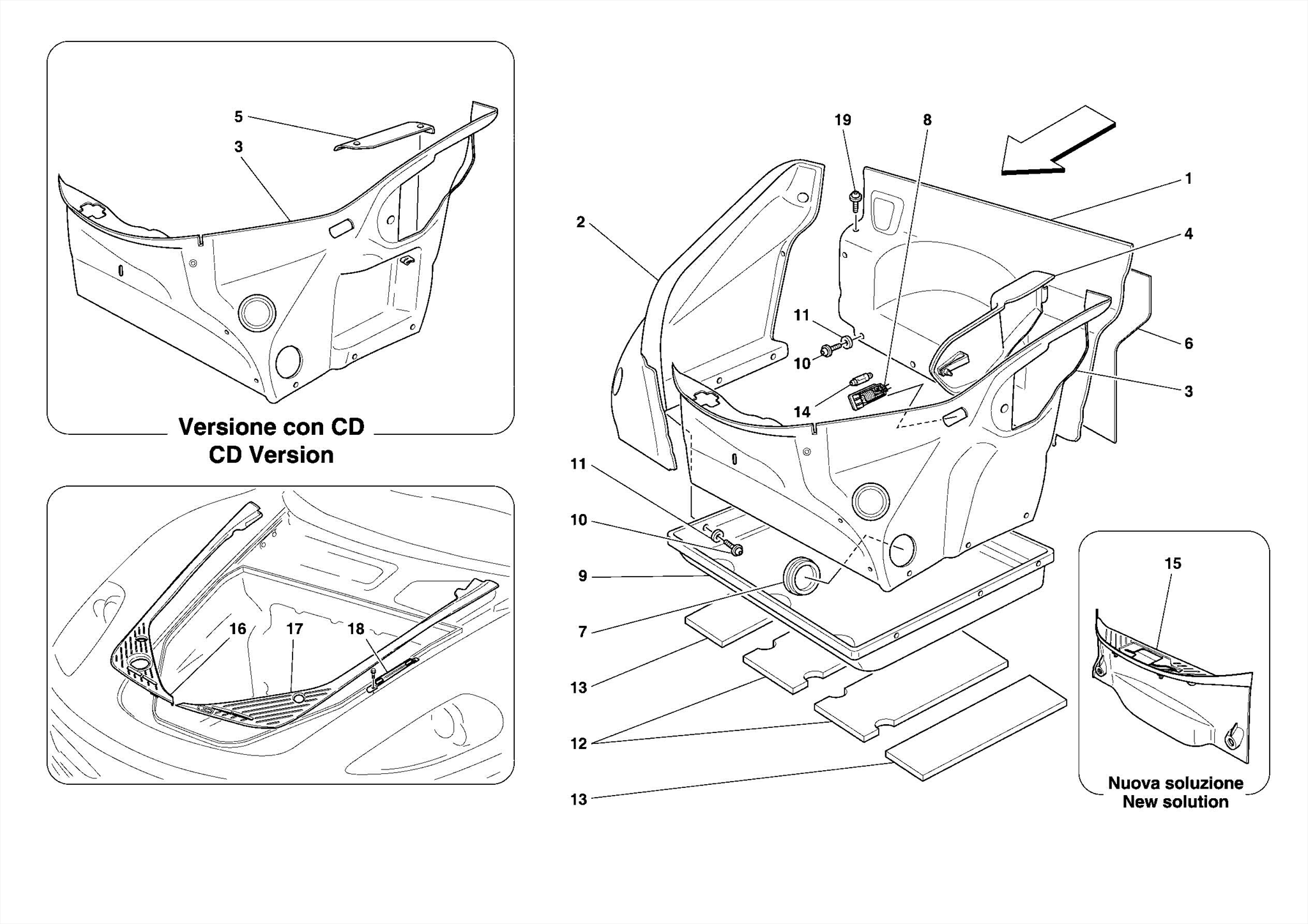 0109 - FRONT COMPARTMENT TRIM