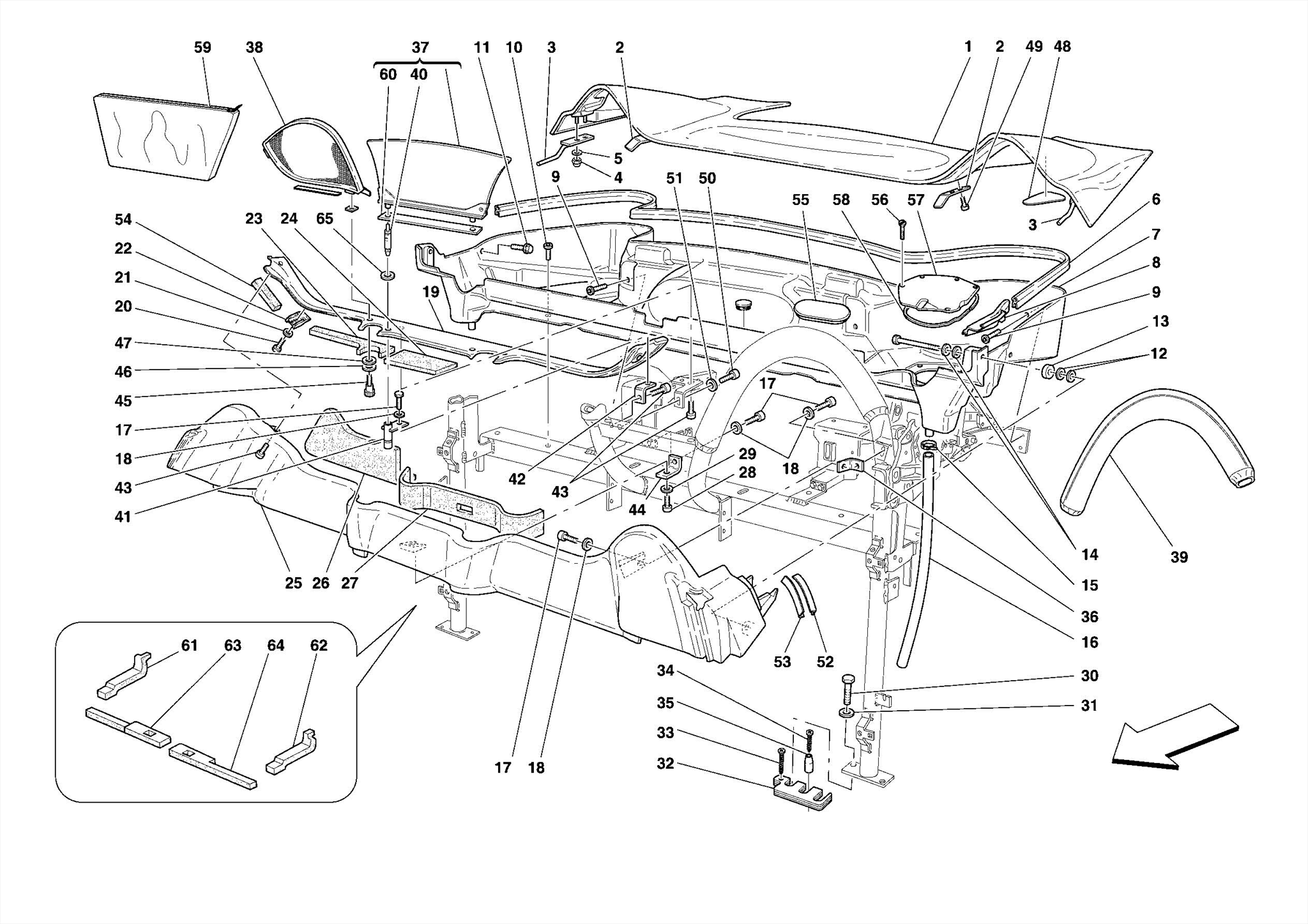 0112 - ROOF TRIM AND TUB