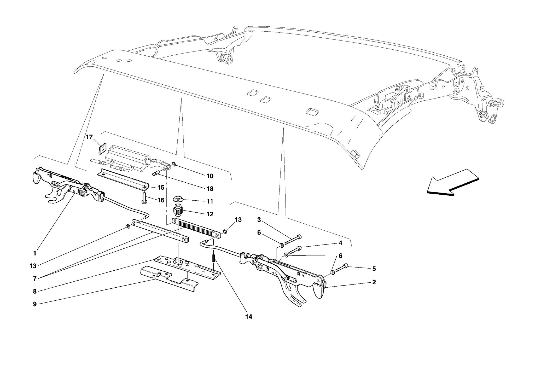 0114 - FRONT ROOF LATCH