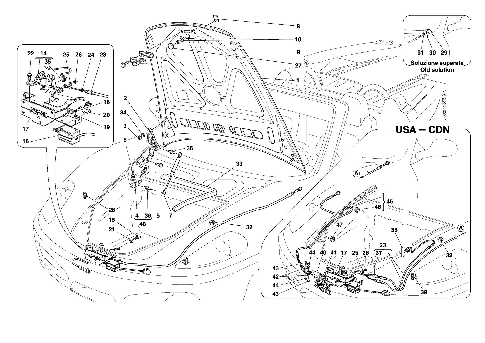 0120 - FRONT LID AND OPENING MECHANISM