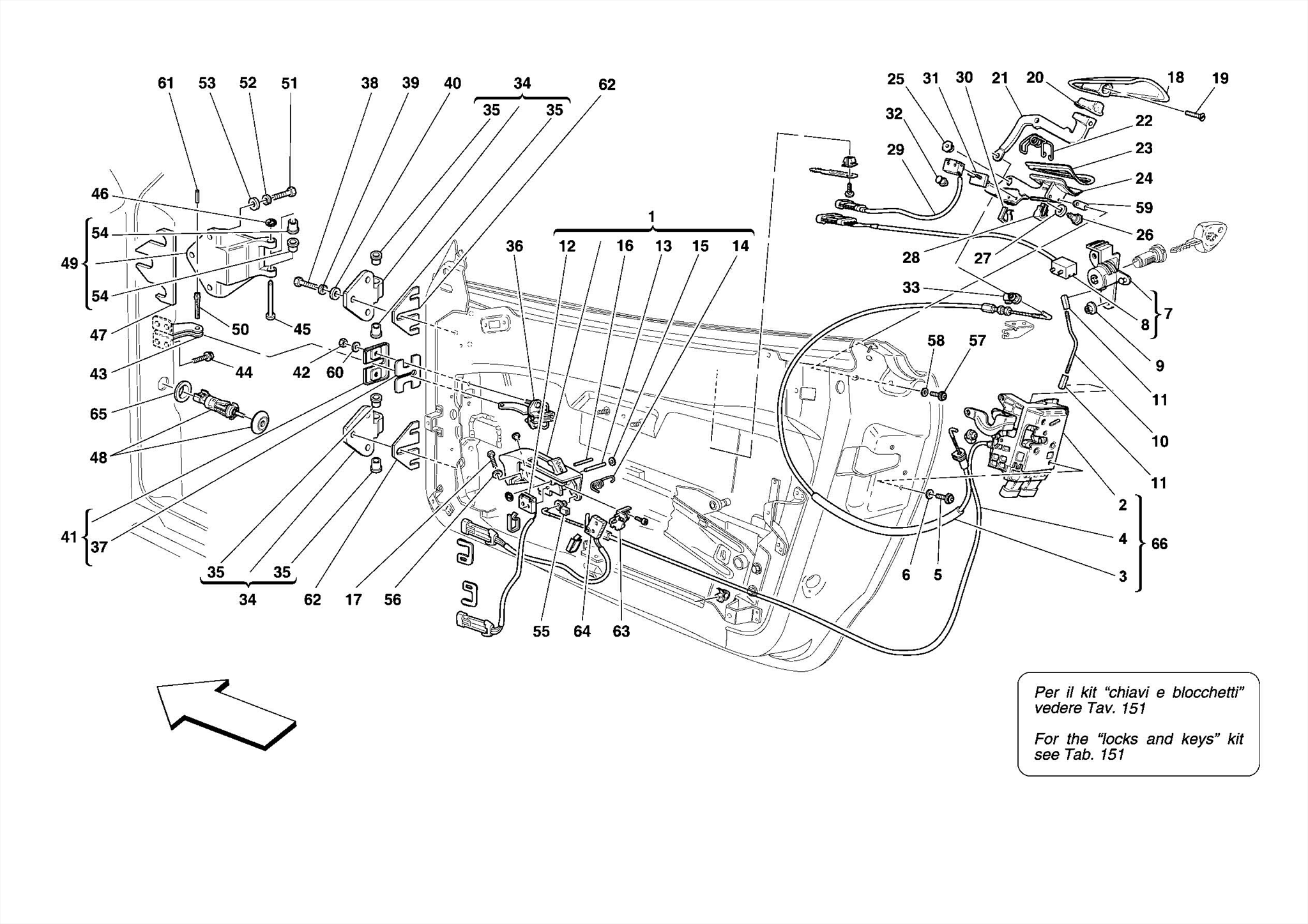 0124 - DOORS - OPENING MECHANISM AND HINGES
