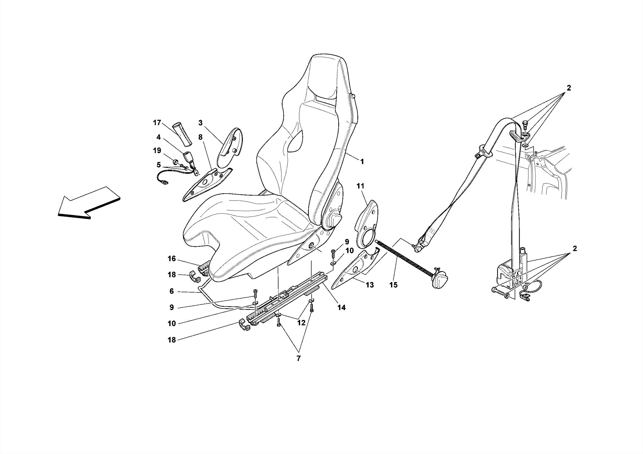 0133 - RACING SEAT- OPTIONAL -Sabelt-