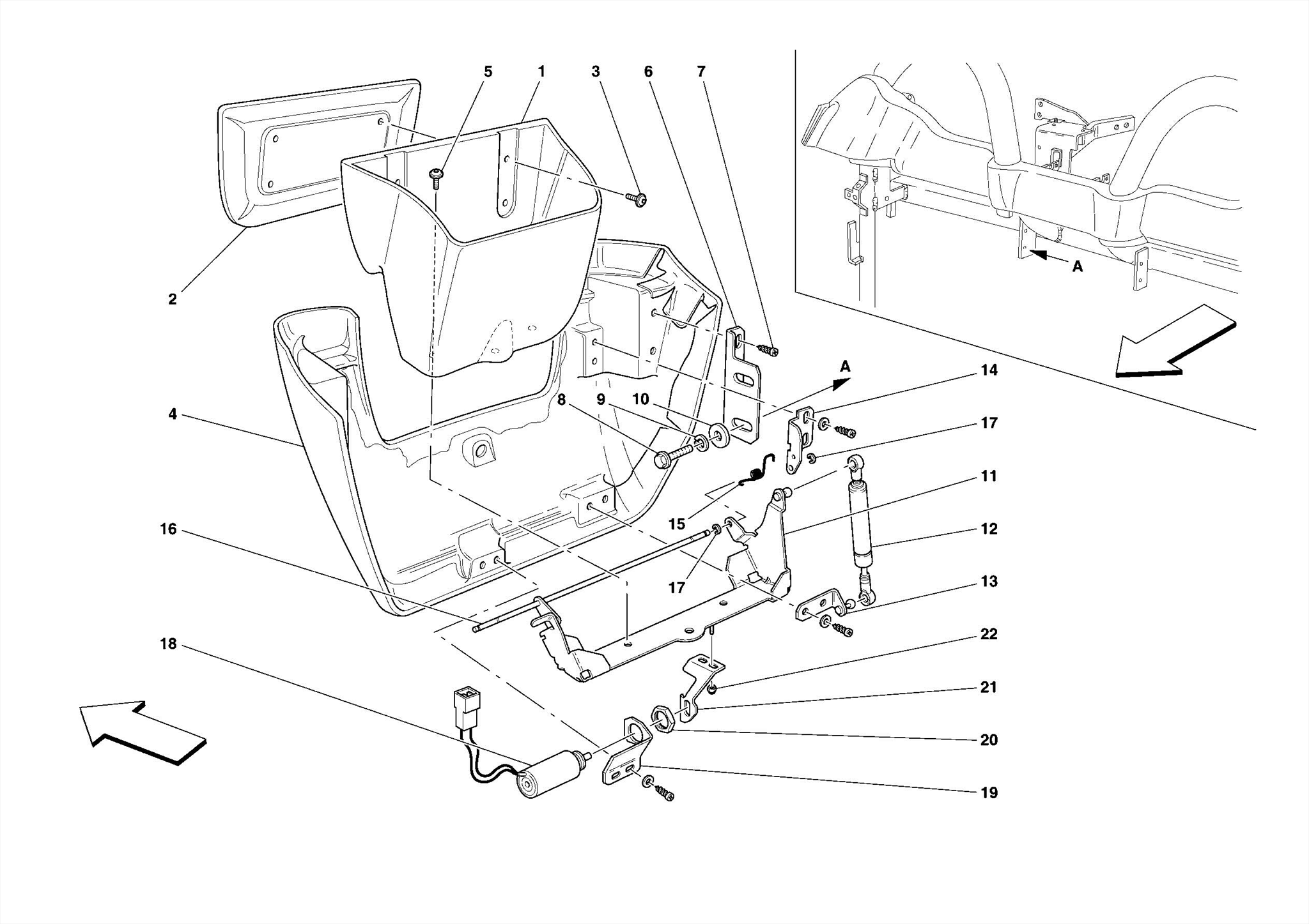 0135 - REAR ODDMENT STORAGE COMPARTMENT