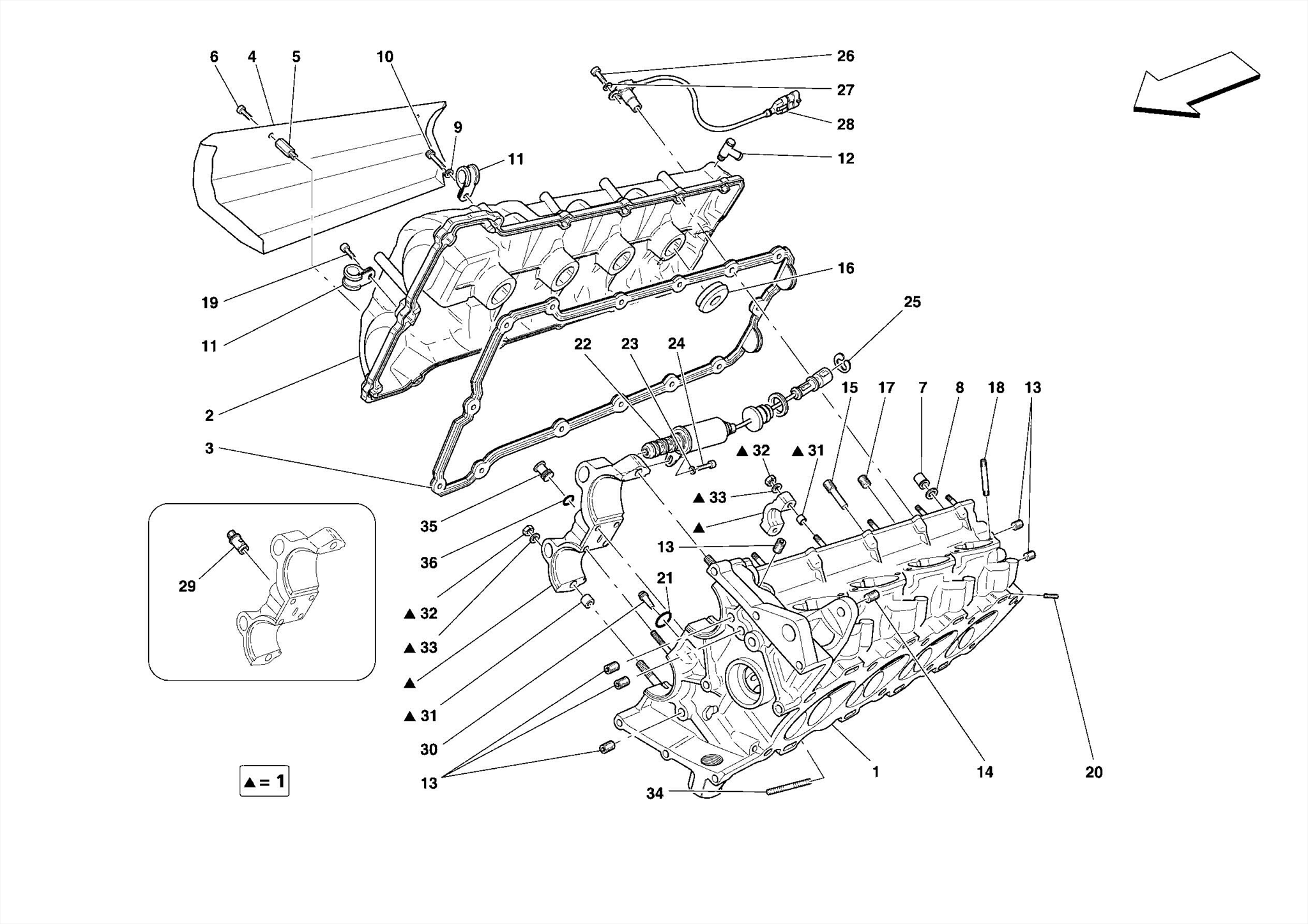 0003 - RIGHT HAND CYLINDER HEAD