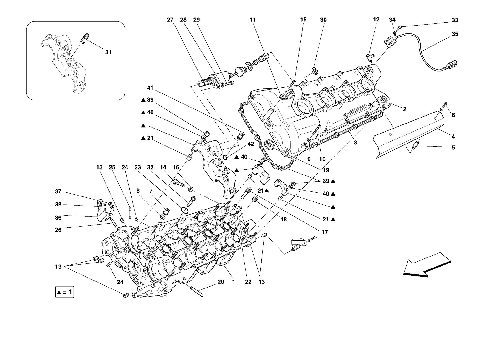 0004 - LEFT HAND CYLINDER HEAD