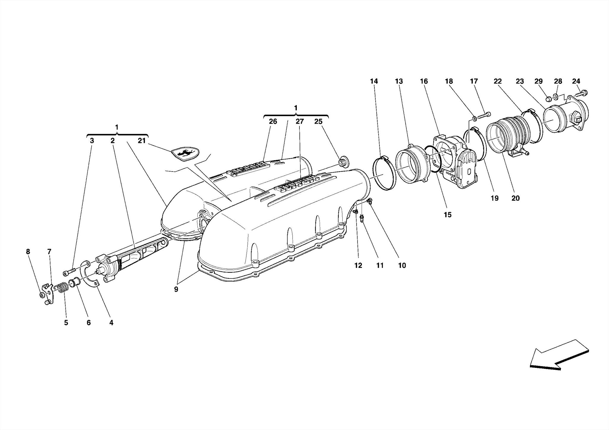 0015 - INTAKE MANIFOLD COVER