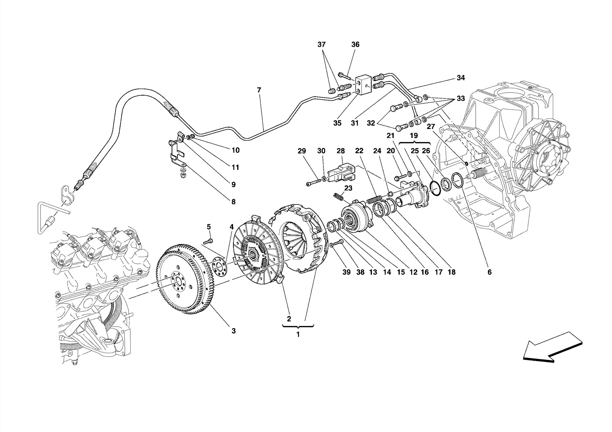 0023 - CLUTCH AND CONTROLS -Not for F1-