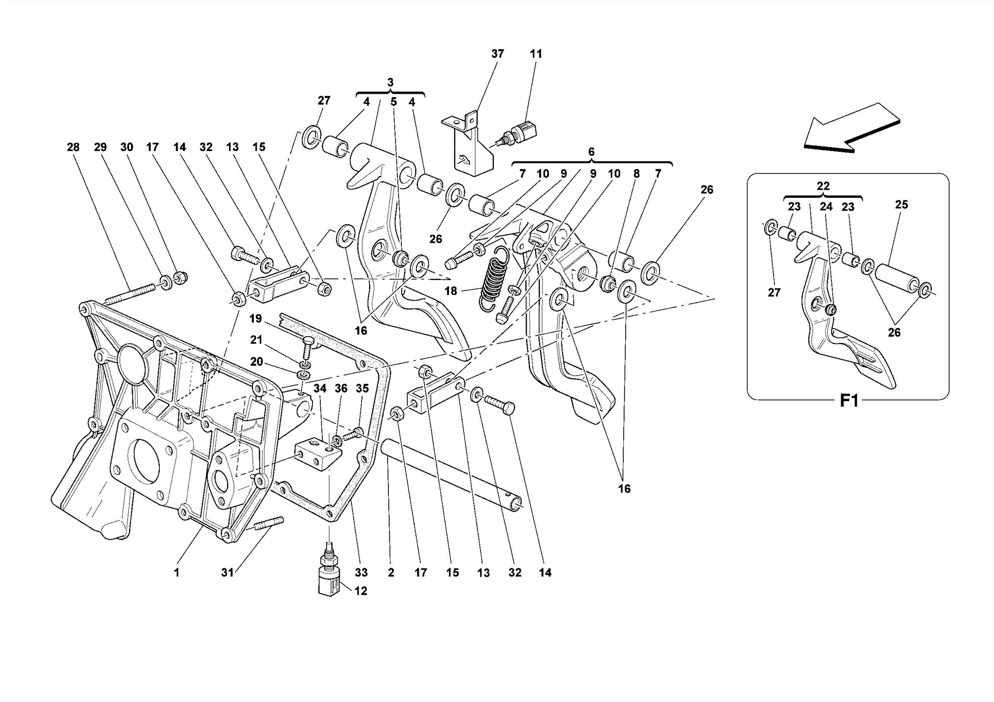 0026 - PEDAL BOARD -Applicable for GD-