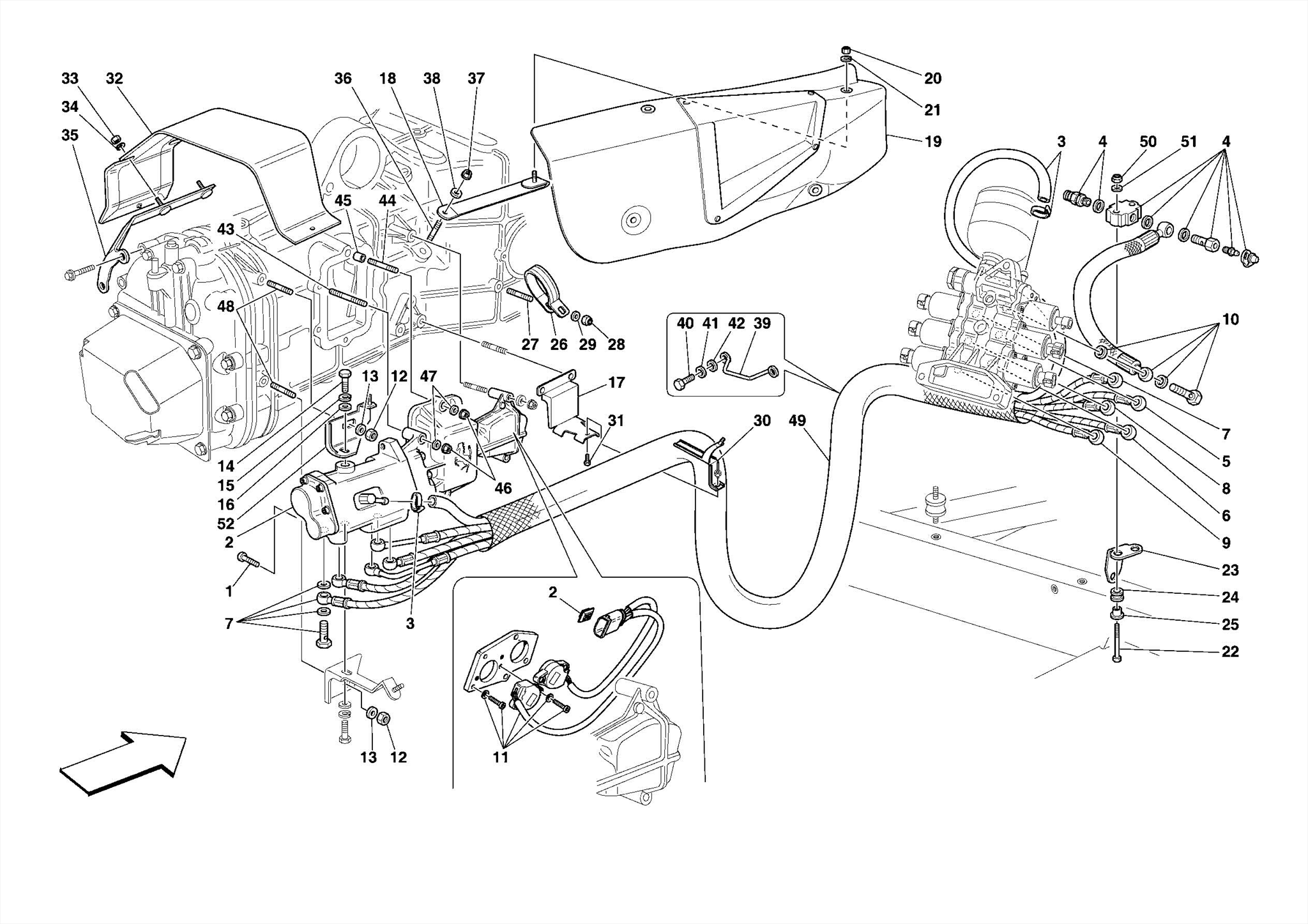 0027 - F1 GEARBOX AND CLUTCH HYDRAULIC CONTROL -Applicable for F1-