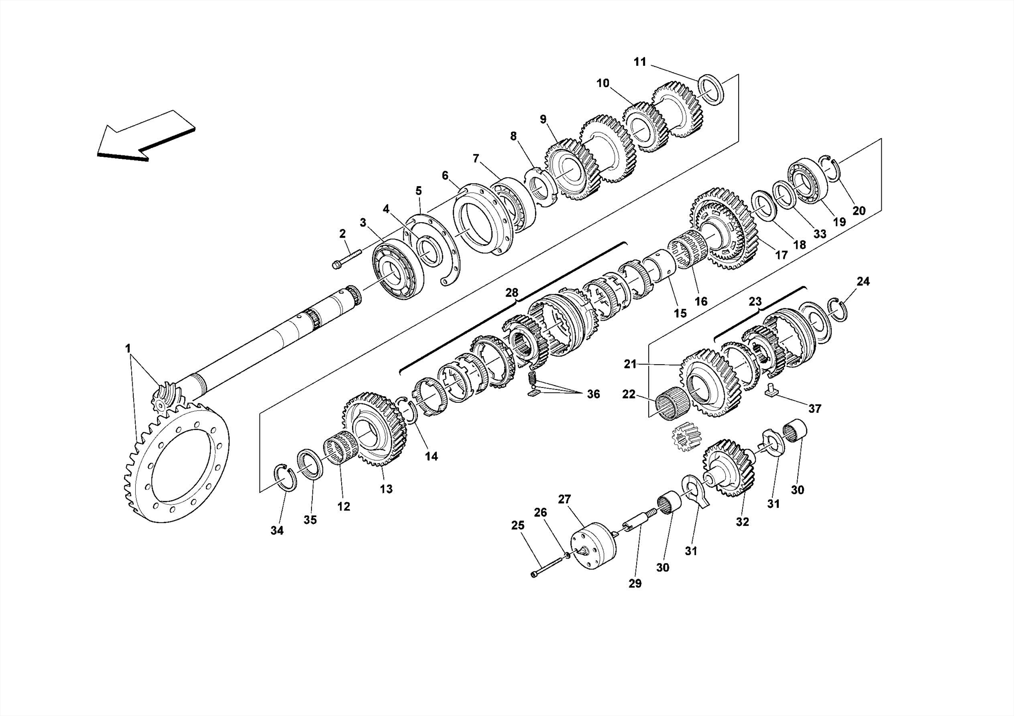 0031 - SECONDARY SHAFT GEARS