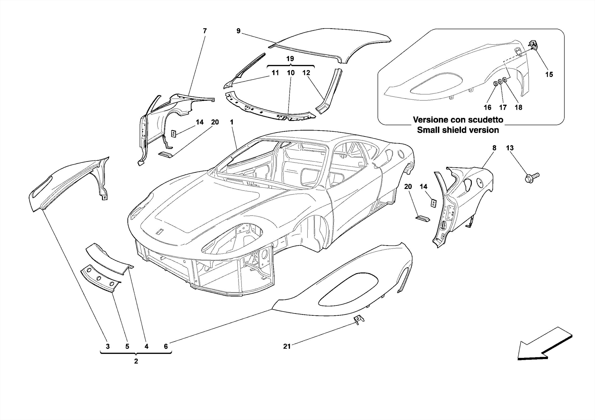 0100 - BODYSHELL - EXTERNAL TRIM