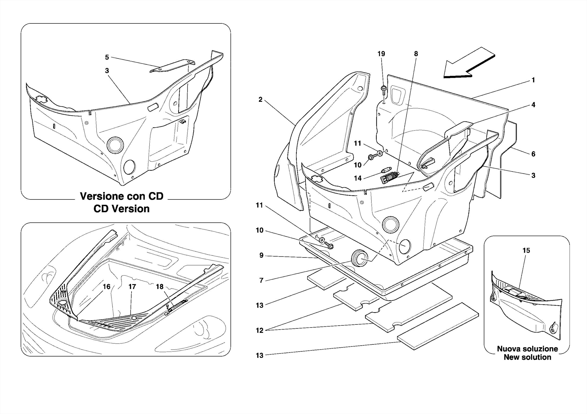 0110 - FRONT COMPARTMENT TRIM