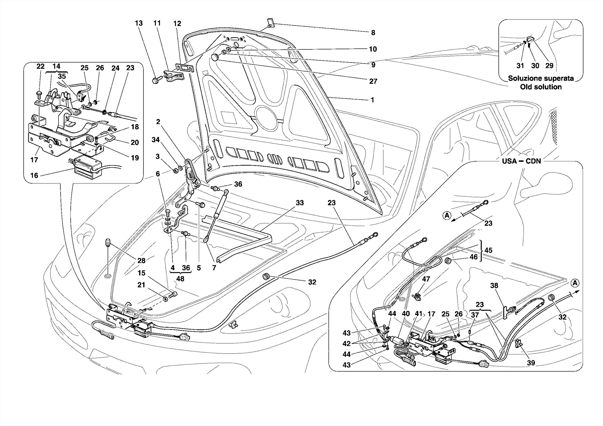 0112 - FRONT LID AND OPENING MECHANISM