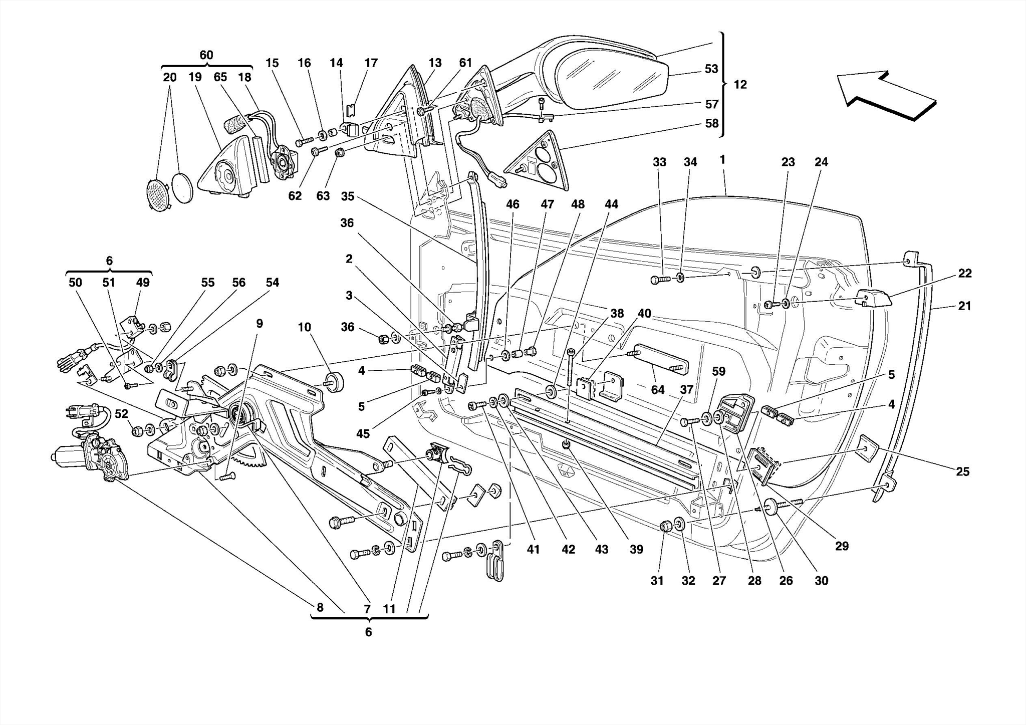 0117 - DOORS - POWER WINDOWS AND REAR-VIEW MIRROR