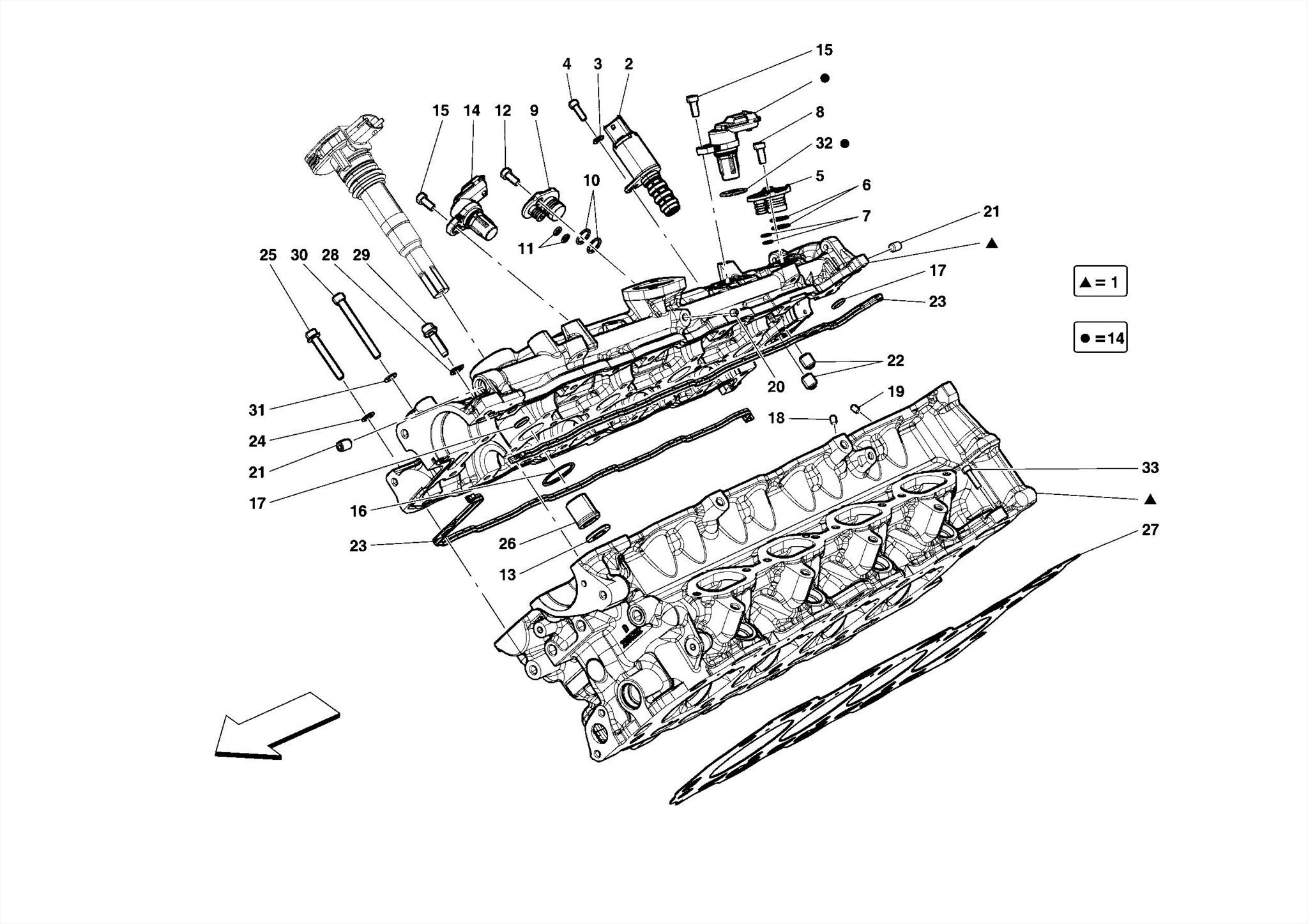 0003 RIGHT HAND CYLINDER HEAD