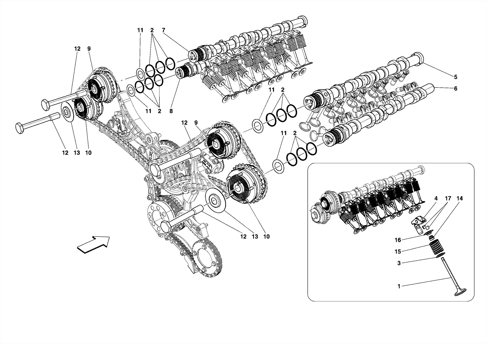 0005 TIMING SYSTEM - CAMSHAFTS AND VALVES