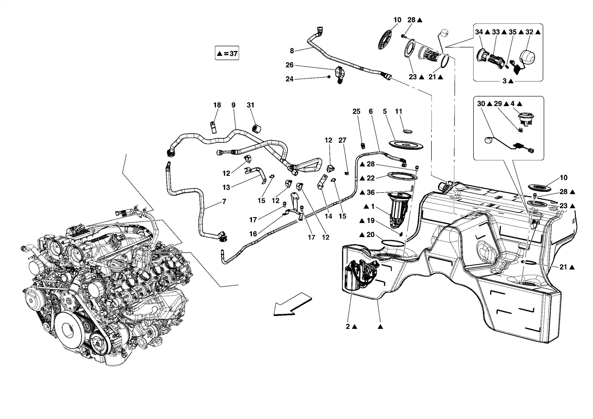 0007 FUEL PUMP AND CONNECTOR PIPES