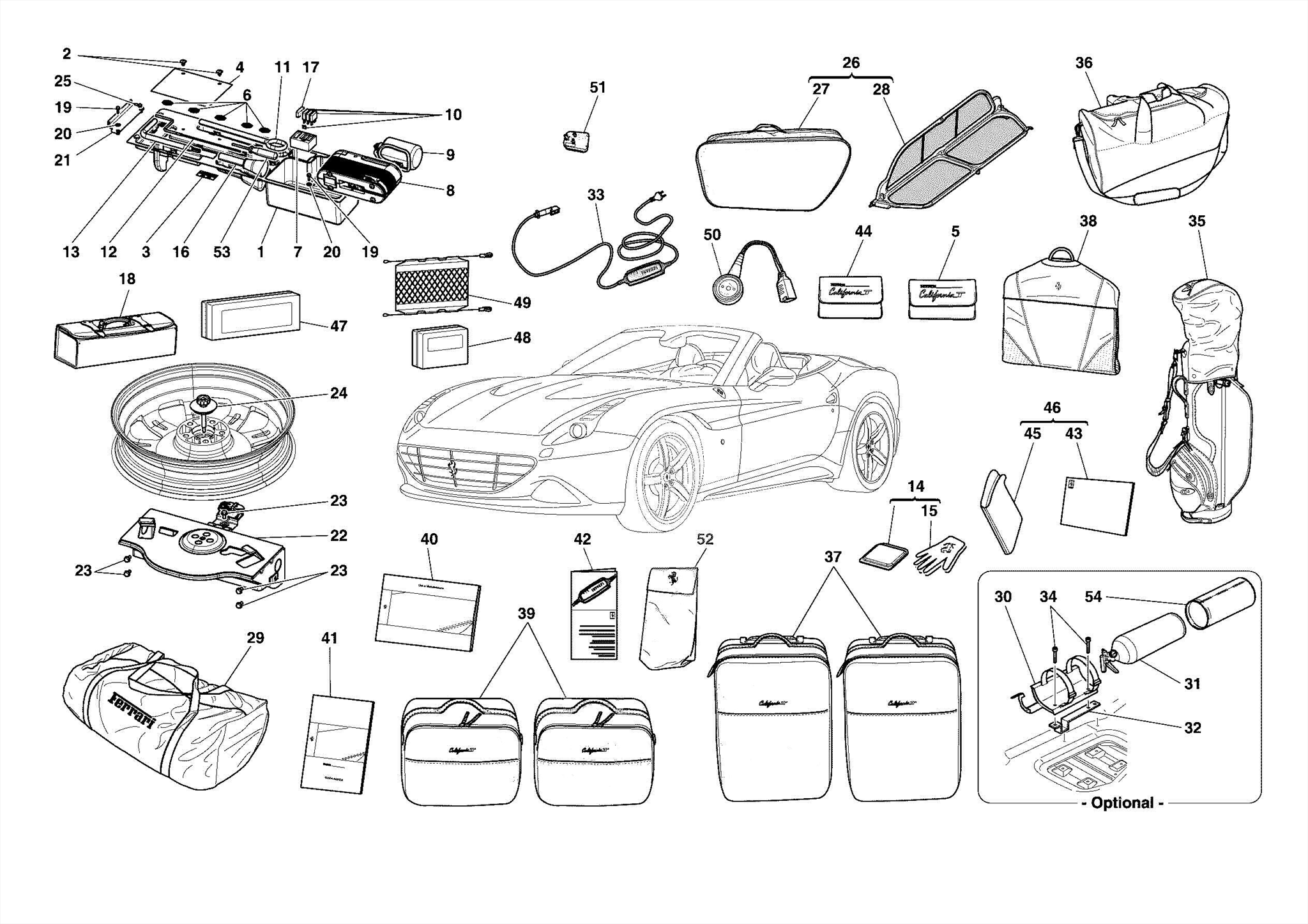 0054 STANDARD ACCESSORIES