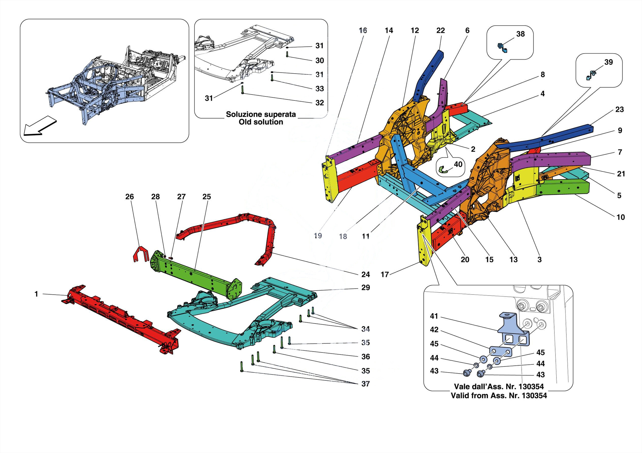 0101 STRUCTURES AND ELEMENTS, FRONT OF VEHICLE