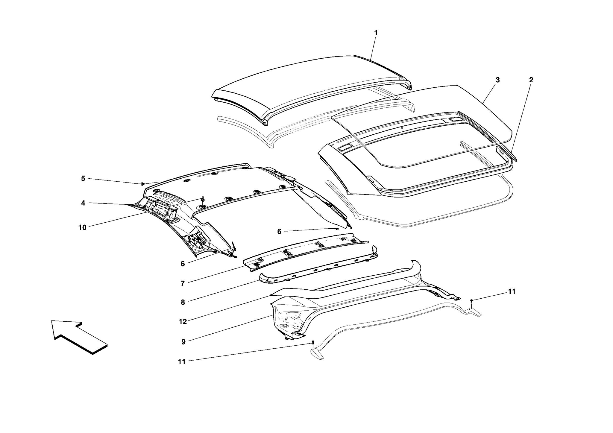 0111 ELECTRIC ROOF - TRIM