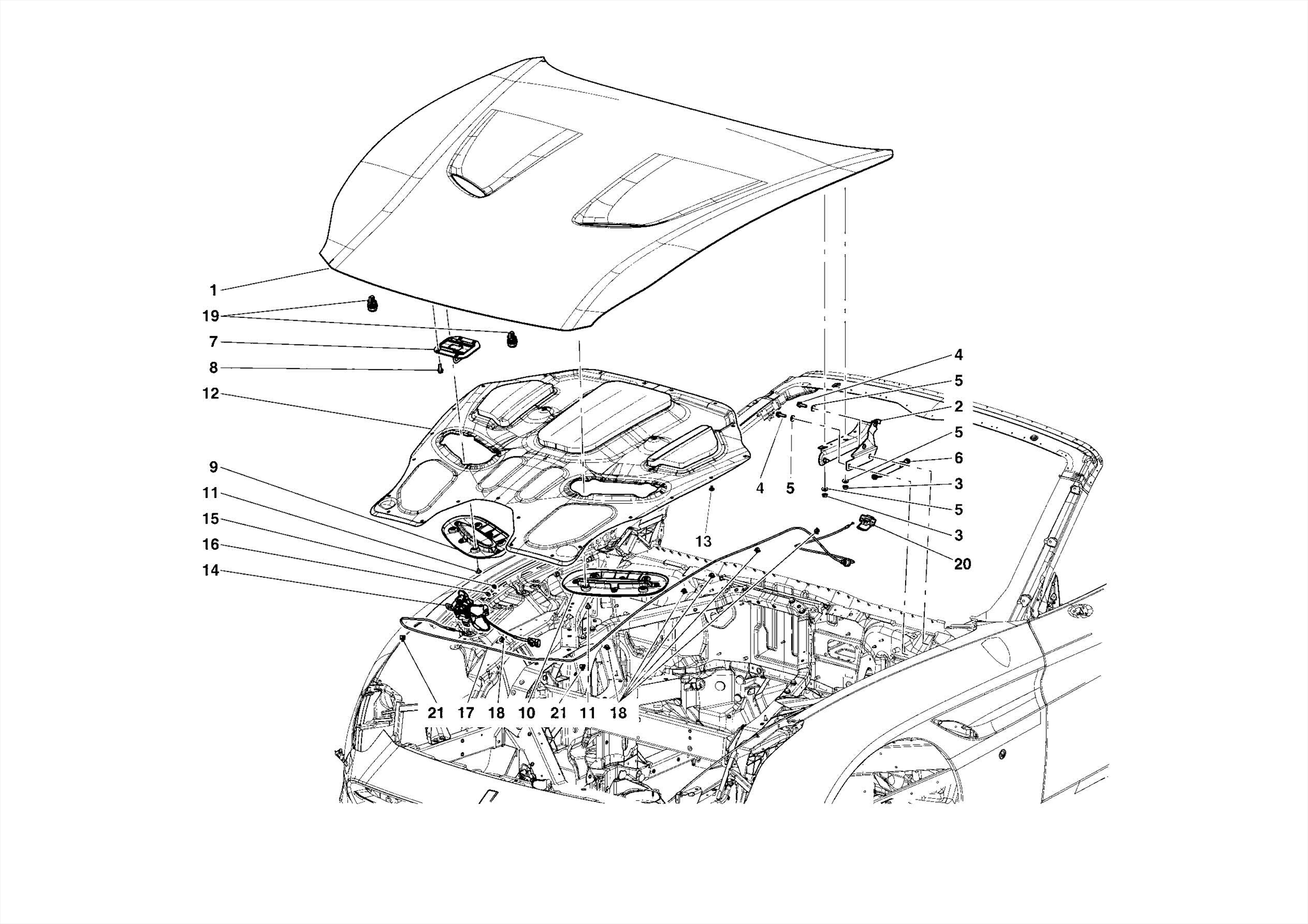 0115 FRONT LID AND OPENING MECHANISM