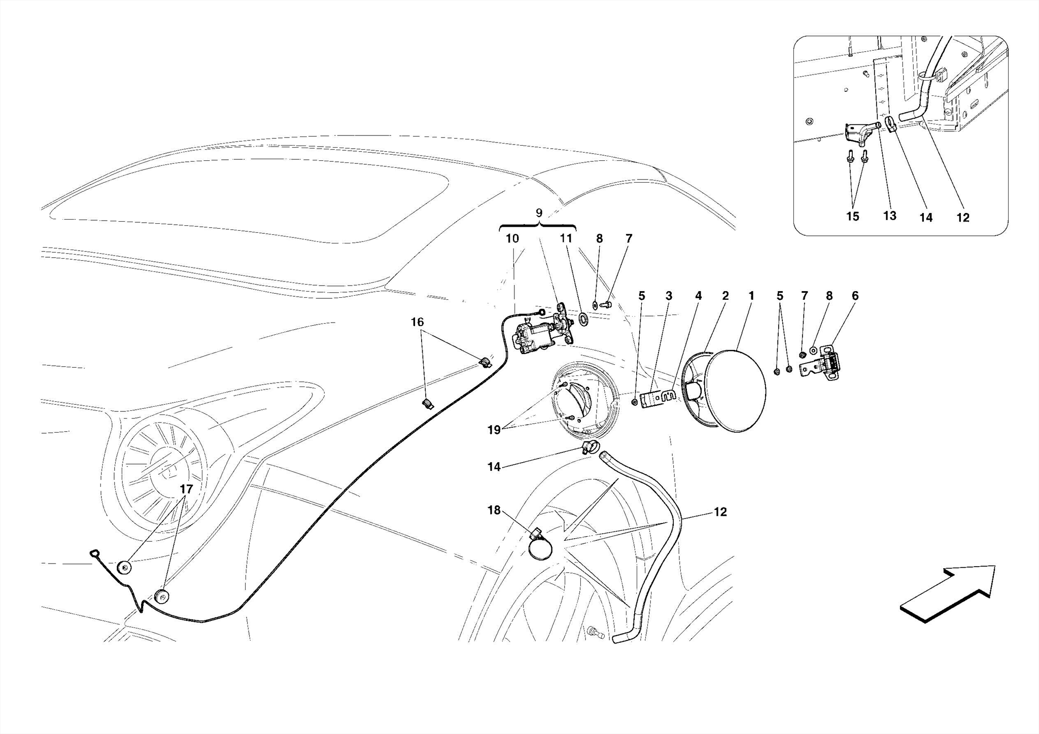 0117 FUEL FILLER FLAP AND CONTROLS