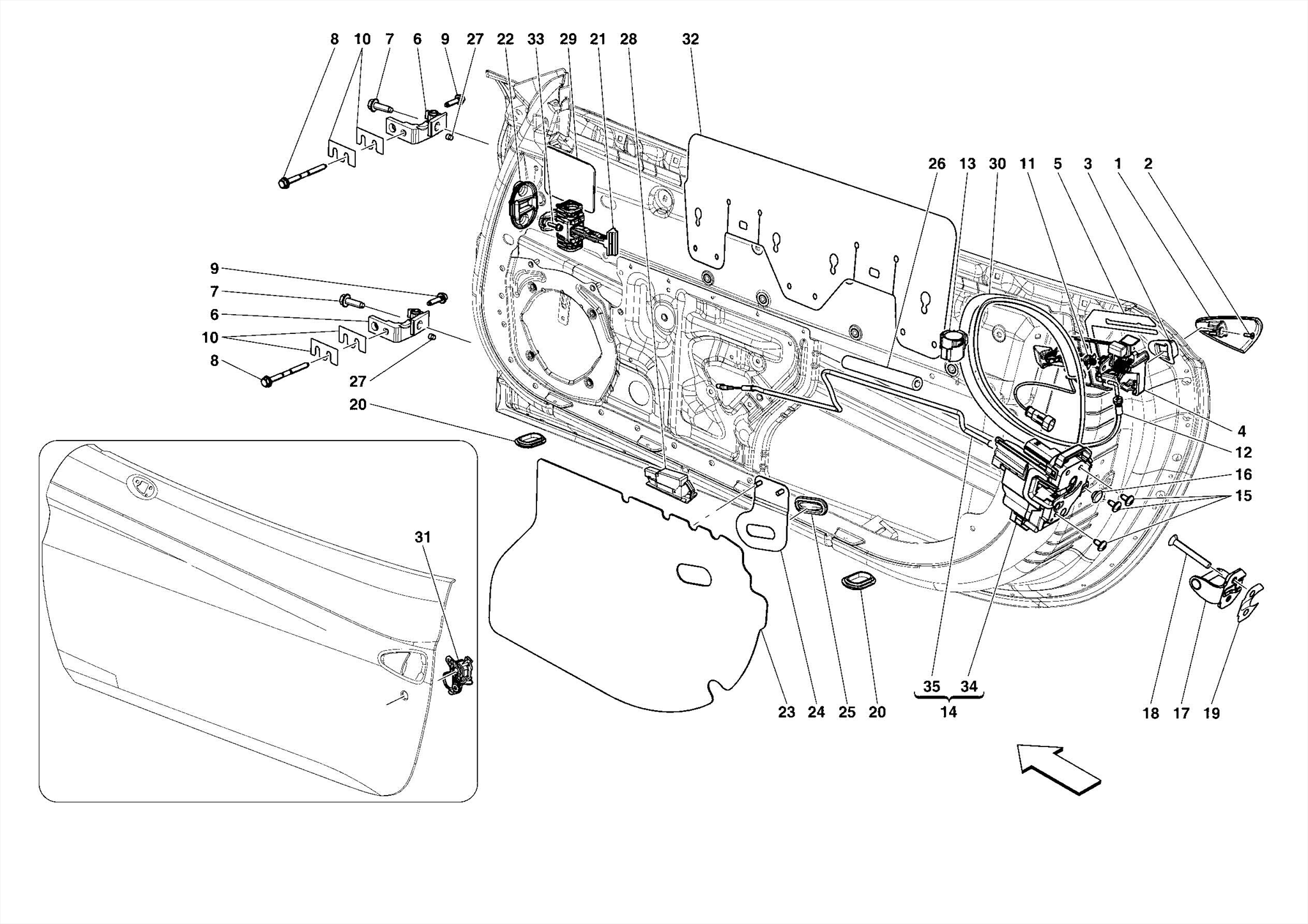 0119 DOORS - OPENING MECHANISMS AND HINGES