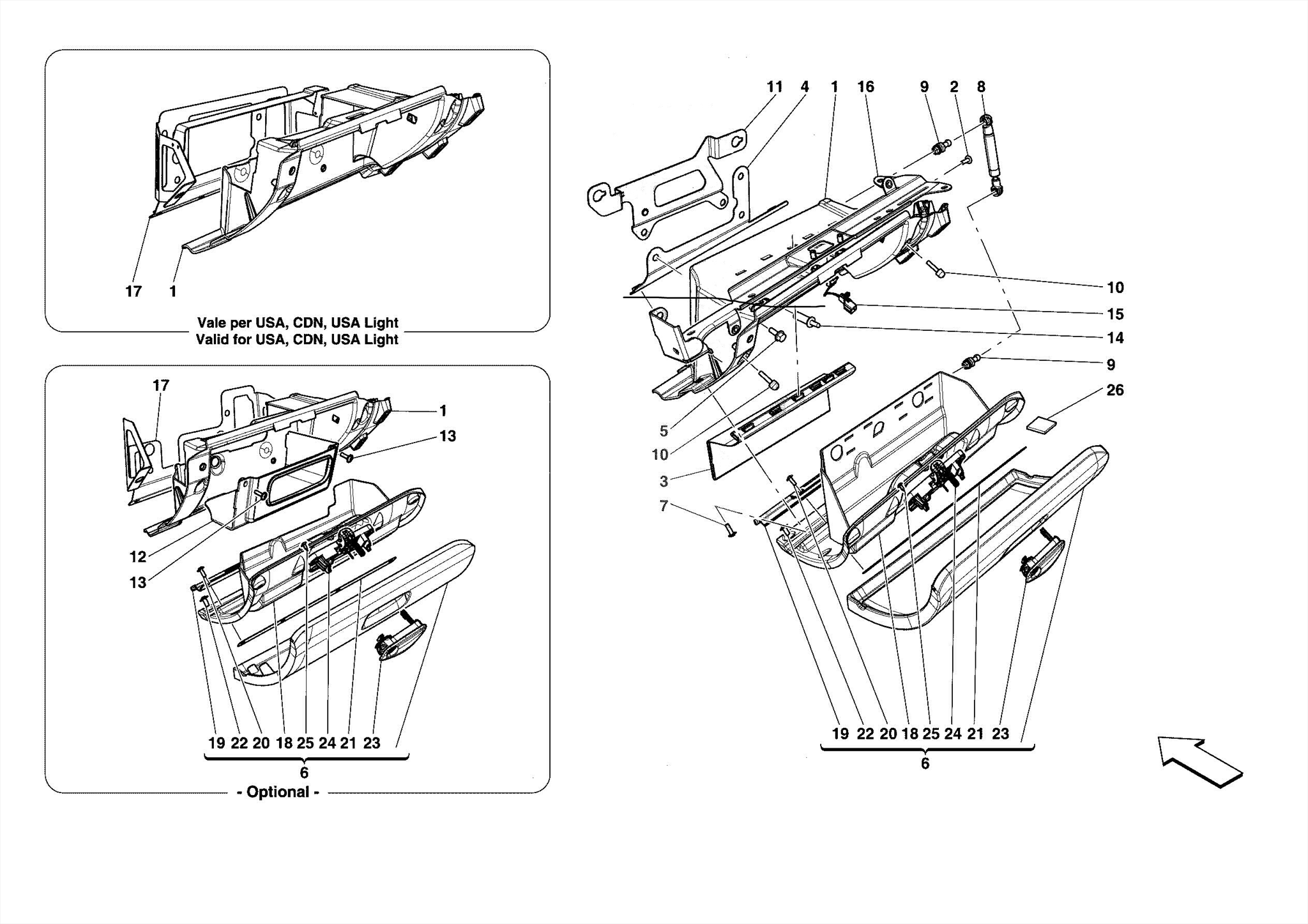 0130 GLOVE COMPARTMENT