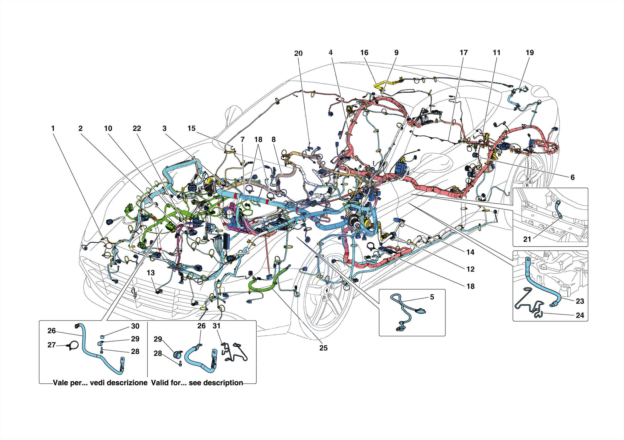0136 MAIN WIRING HARNESSES