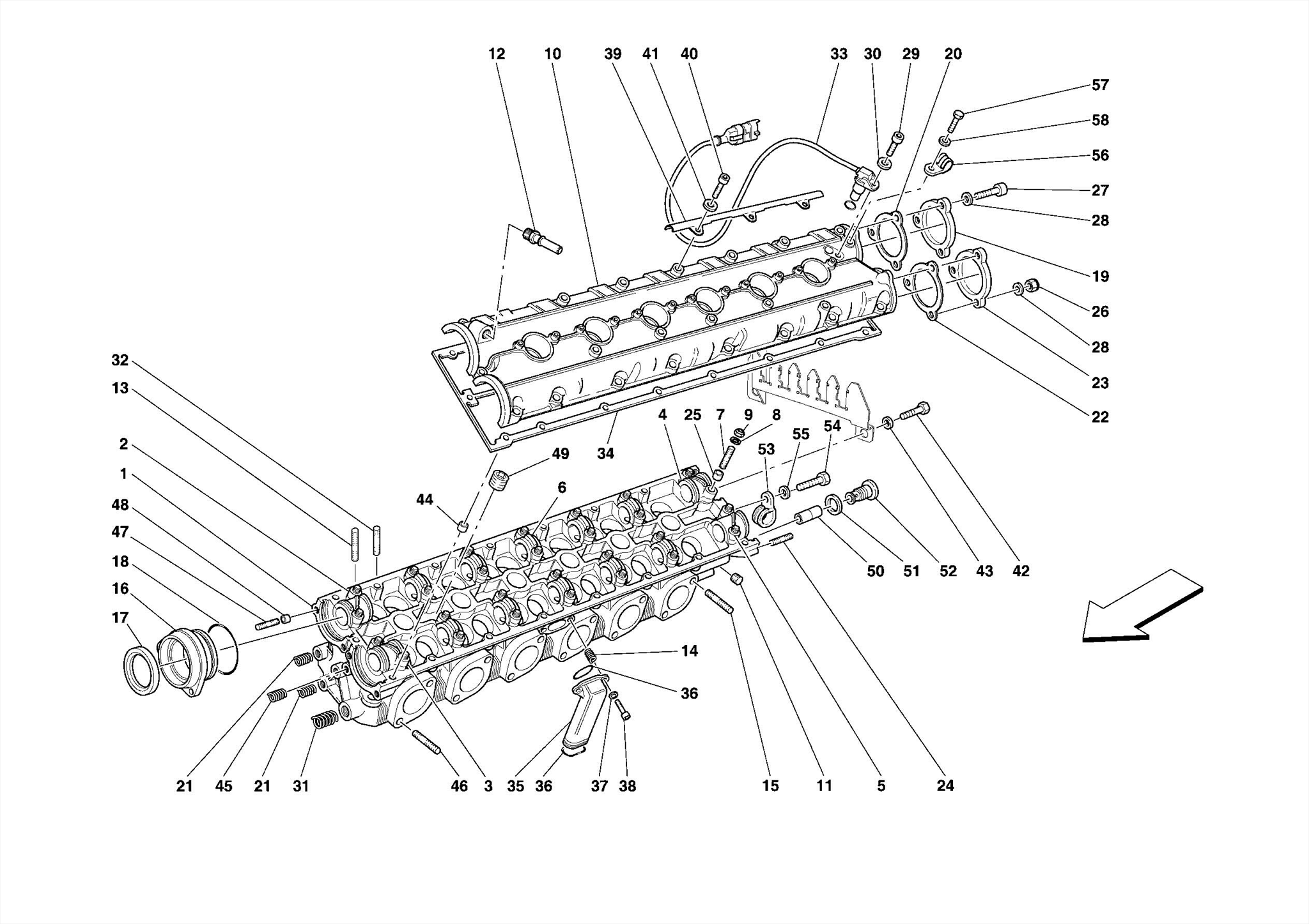 0005 LEFT HAND CYLINDER HEAD