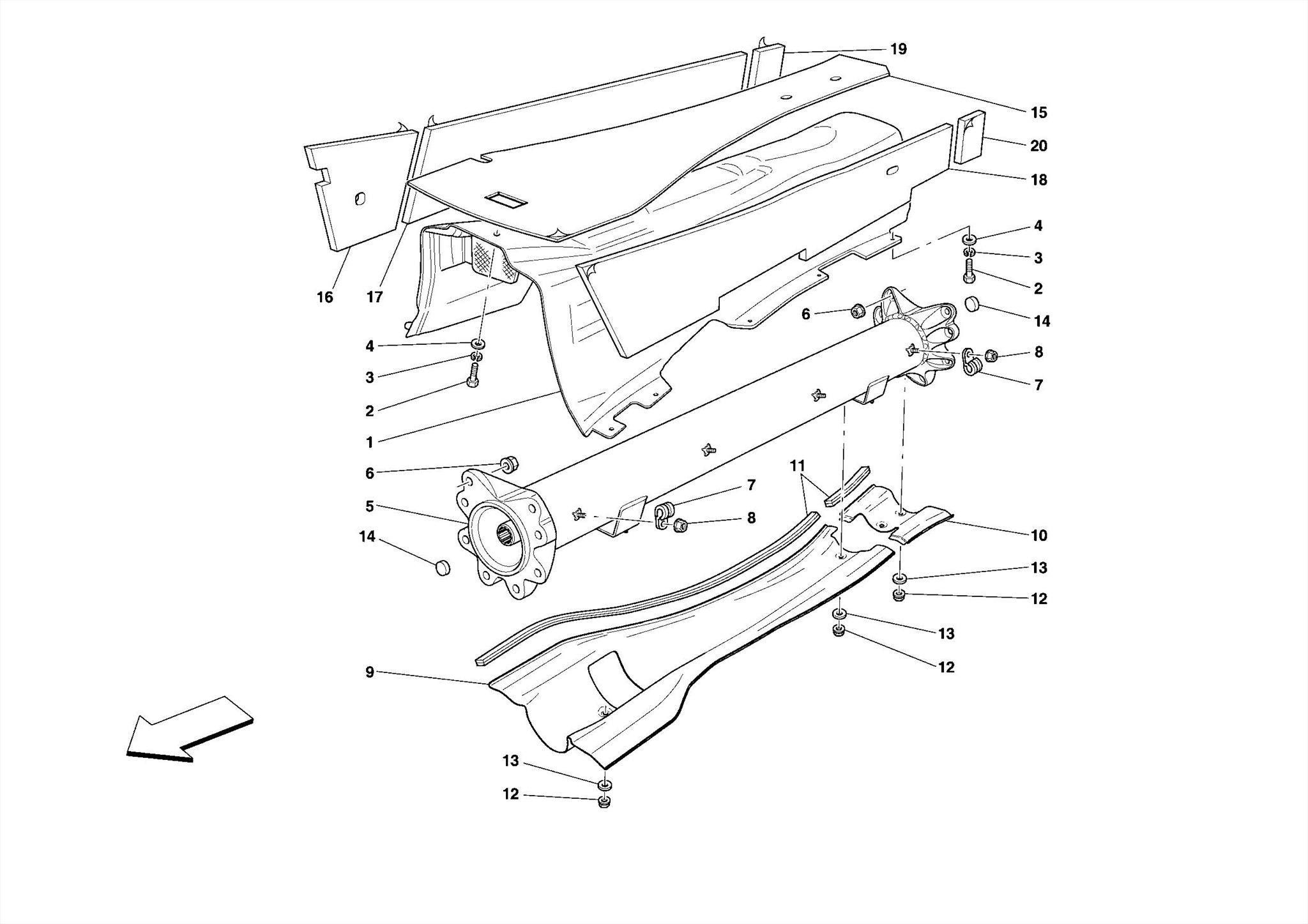 0038 ENGINE-GEARBOX CONNECTOR PIPE AND INSULATION