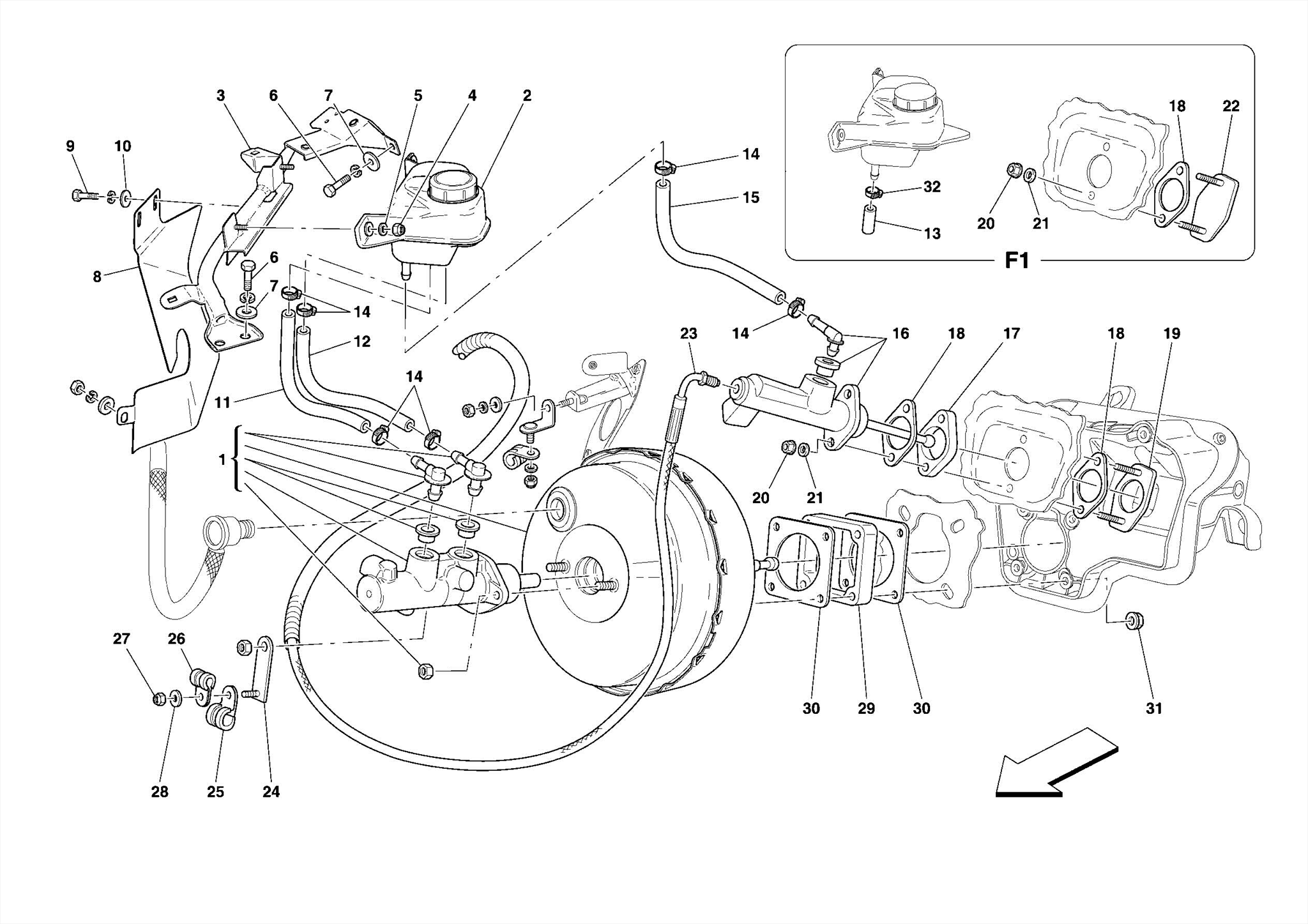 0040 HYDRAULIC BRAKE AND CLUTCH CONTROL