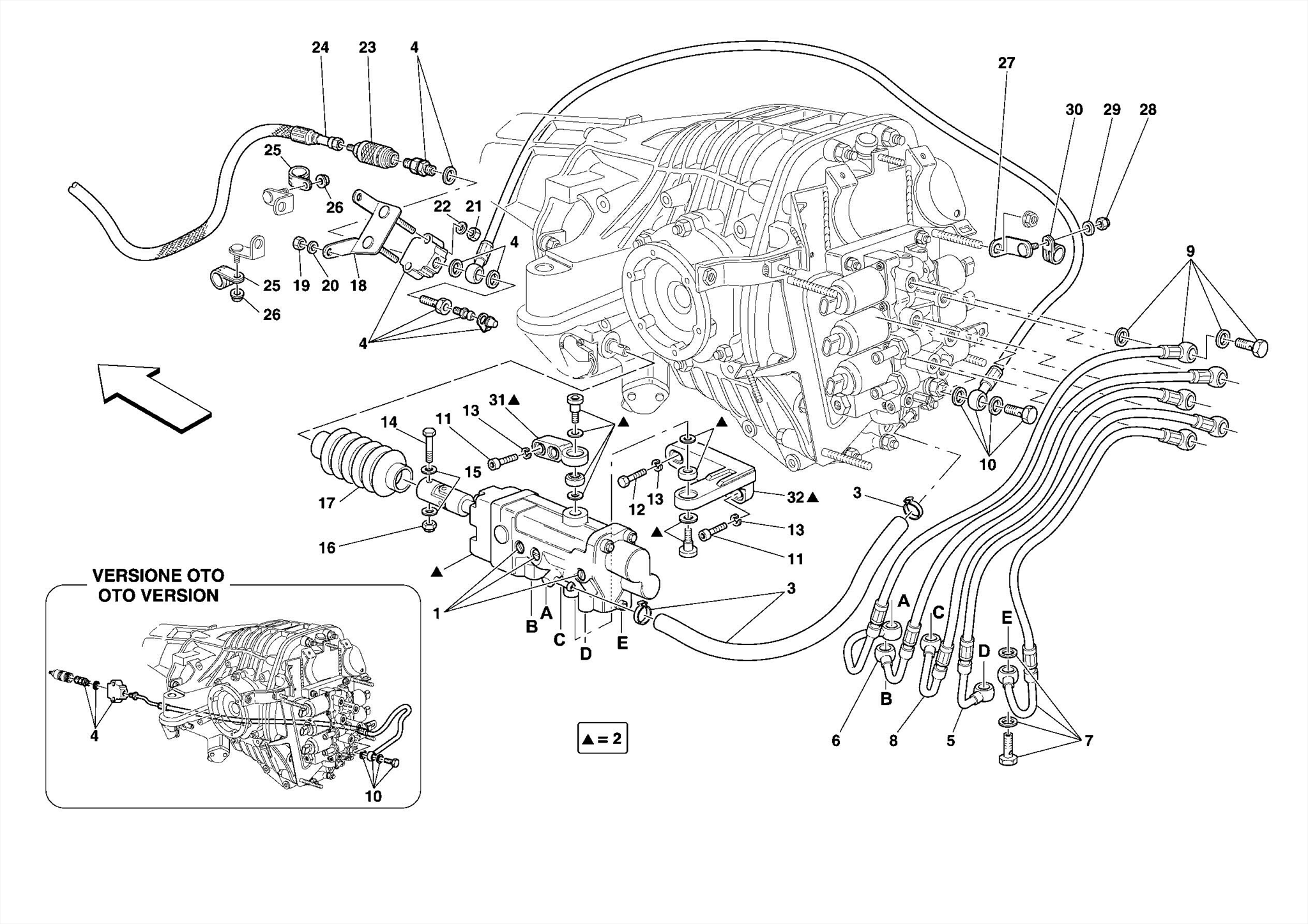 0043 F1 CLUTCH HYDRAULIC CONTROL -Applicable for F1-