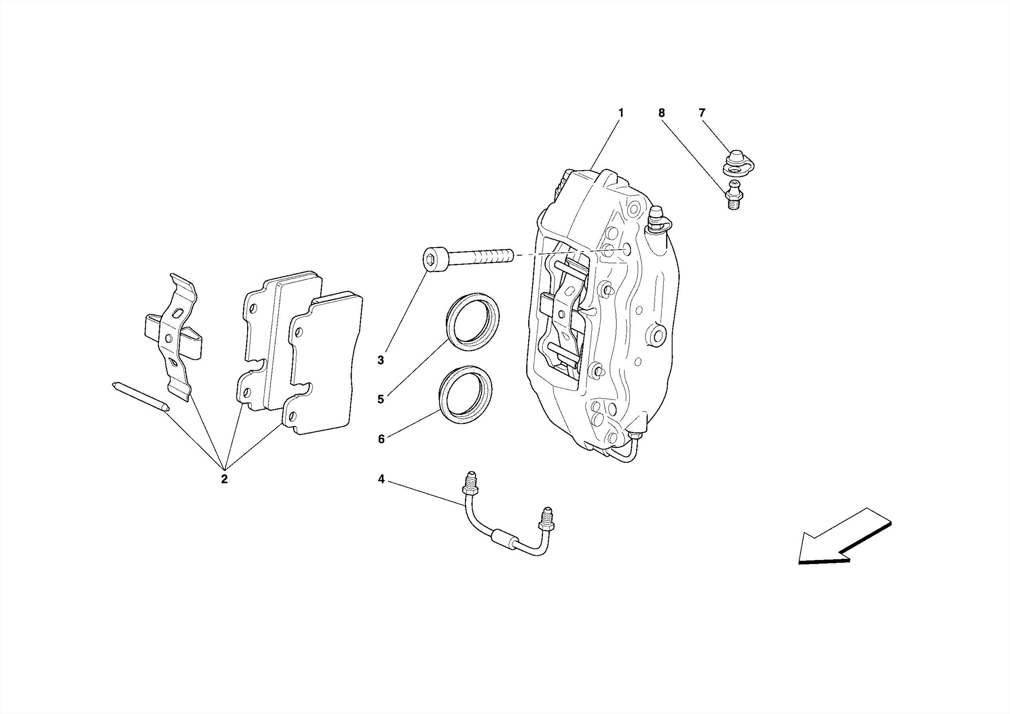 0048 REAR BRAKE CALIPER
