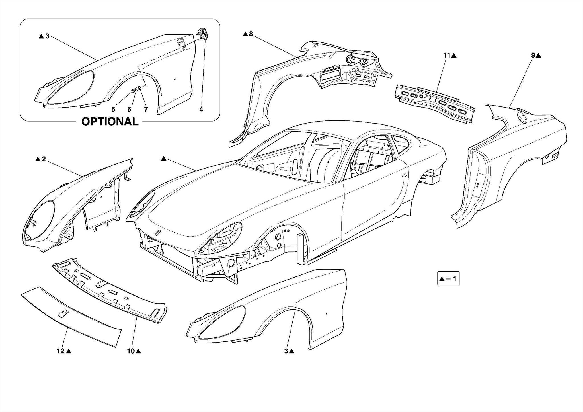 0100 BODYSHELL - EXTERNAL TRIM