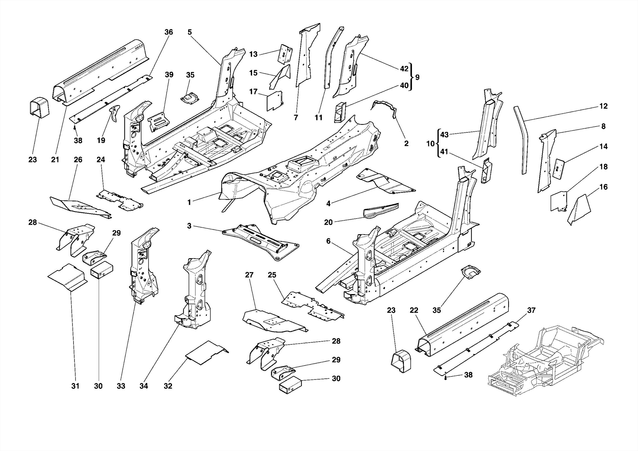 0103 STRUCTURES AND ELEMENTS, CENTRE OF VEHICLE