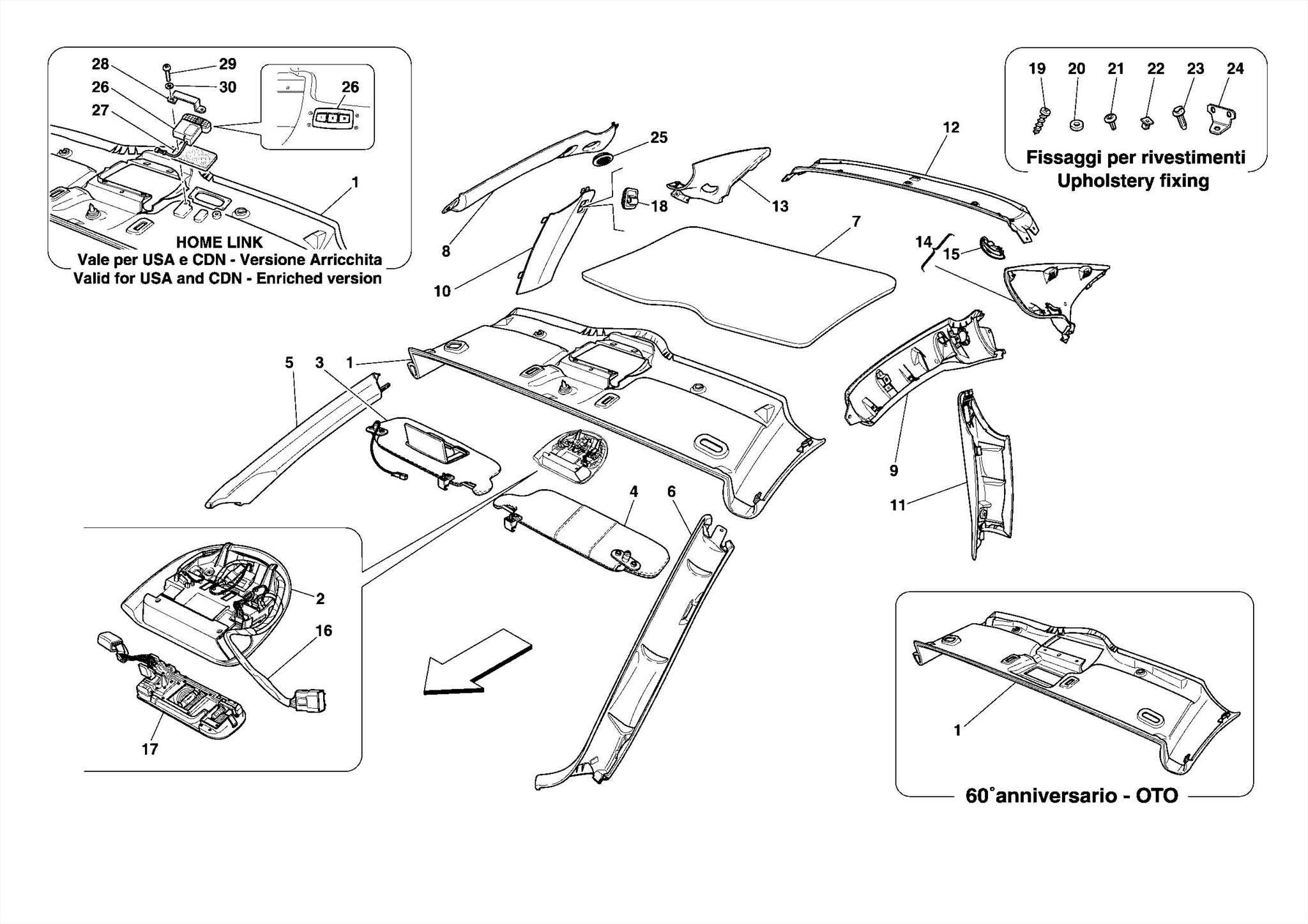 0112 HEADLINER TRIM AND ACCESSORIES