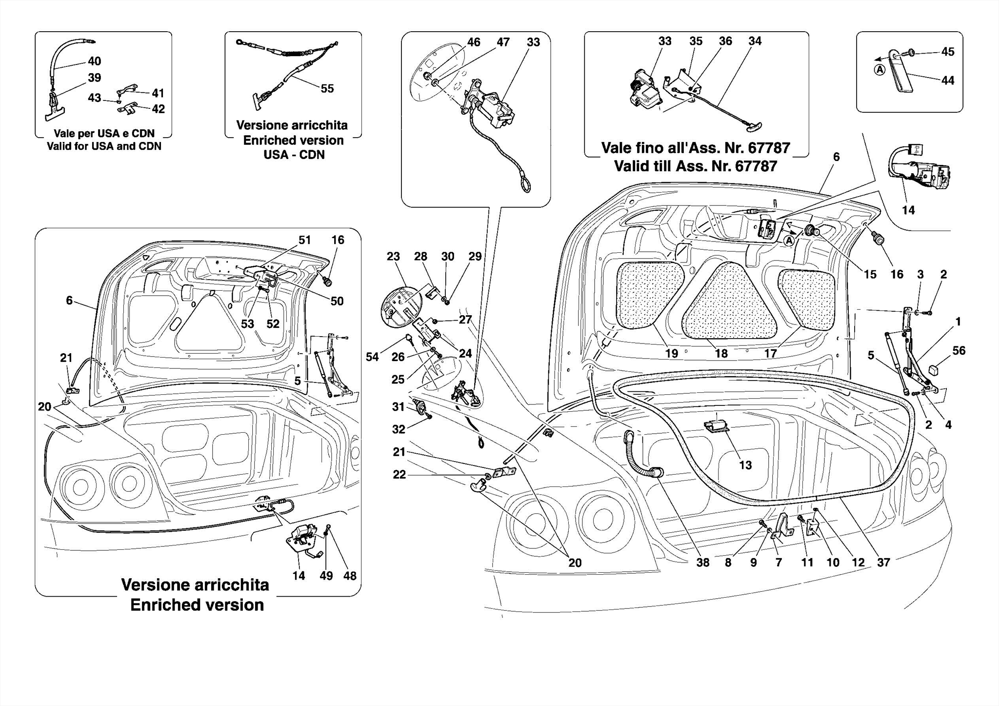 0115 LUGGAGE COMPARTMENT LID AND FUEL FILLER FLAP