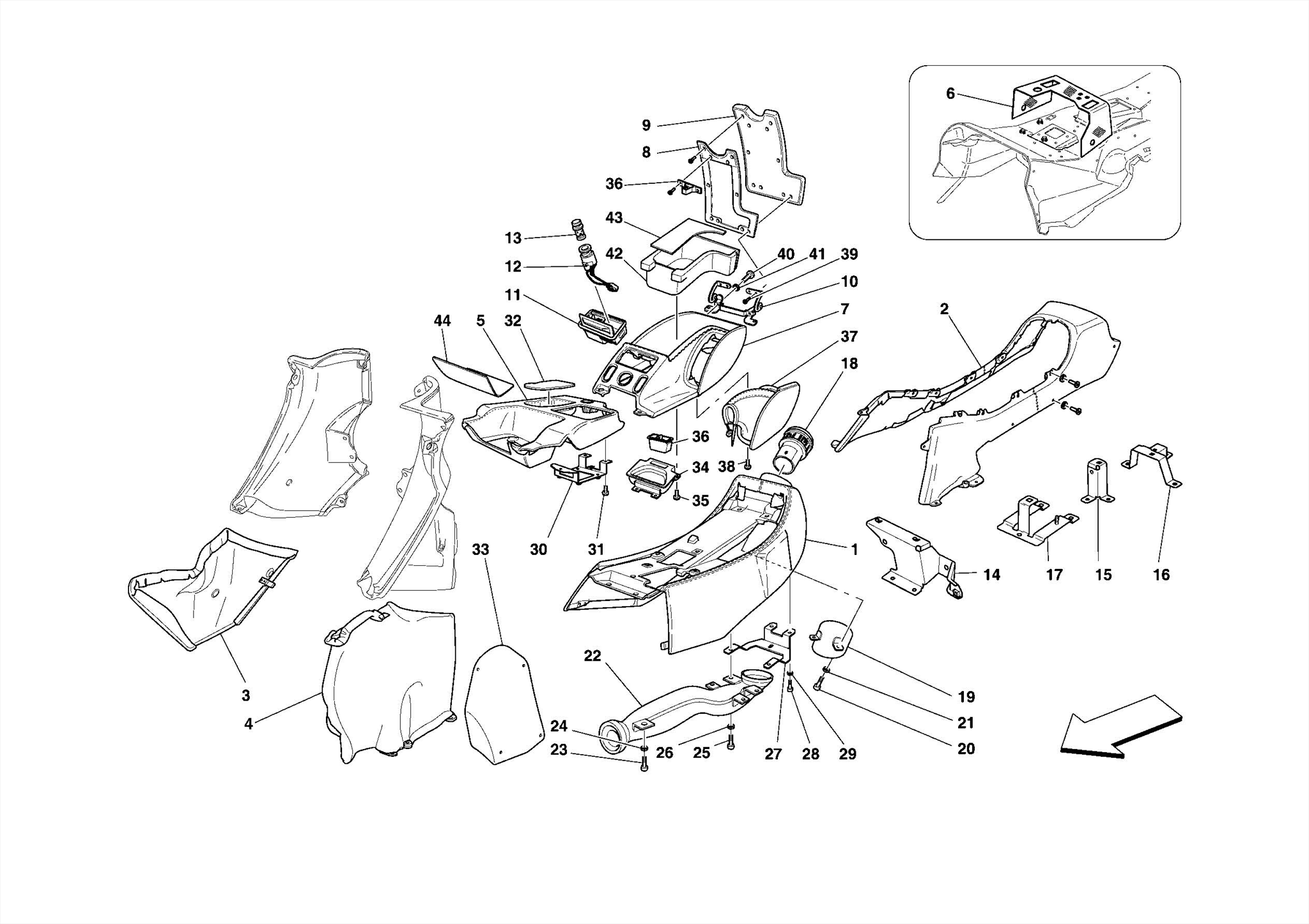 0124 TUNNEL - SUBSTRUCTURE AND ACCESSORIES -Applicable for OTO-