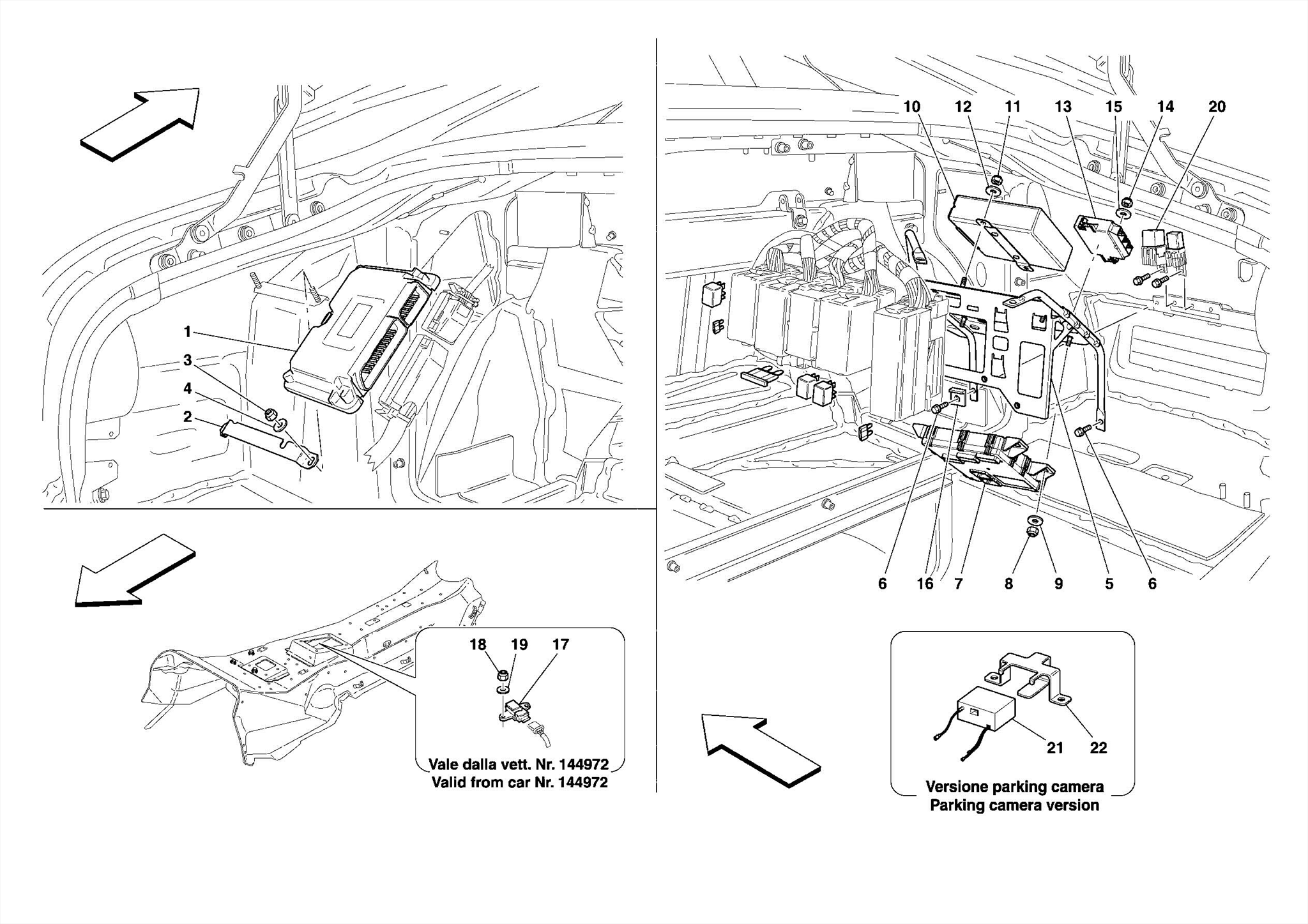 0135 LUGGAGE COMPARTMENT ECUs