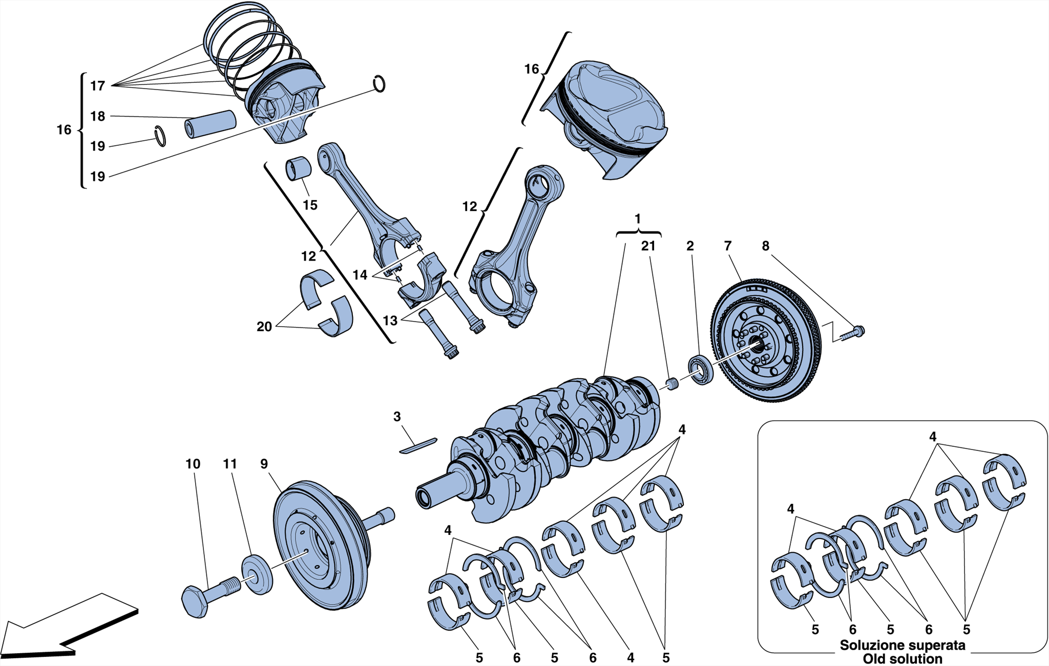 0002 - CONNECTING RODS AND PISTONS