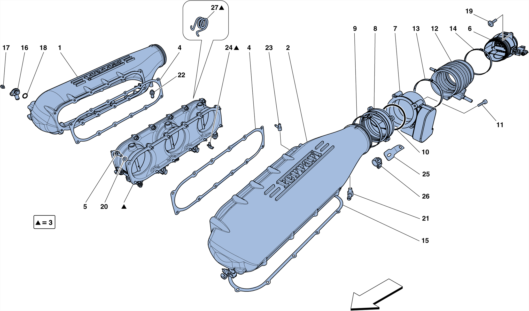 0015 - INTAKE MANIFOLD COVER
