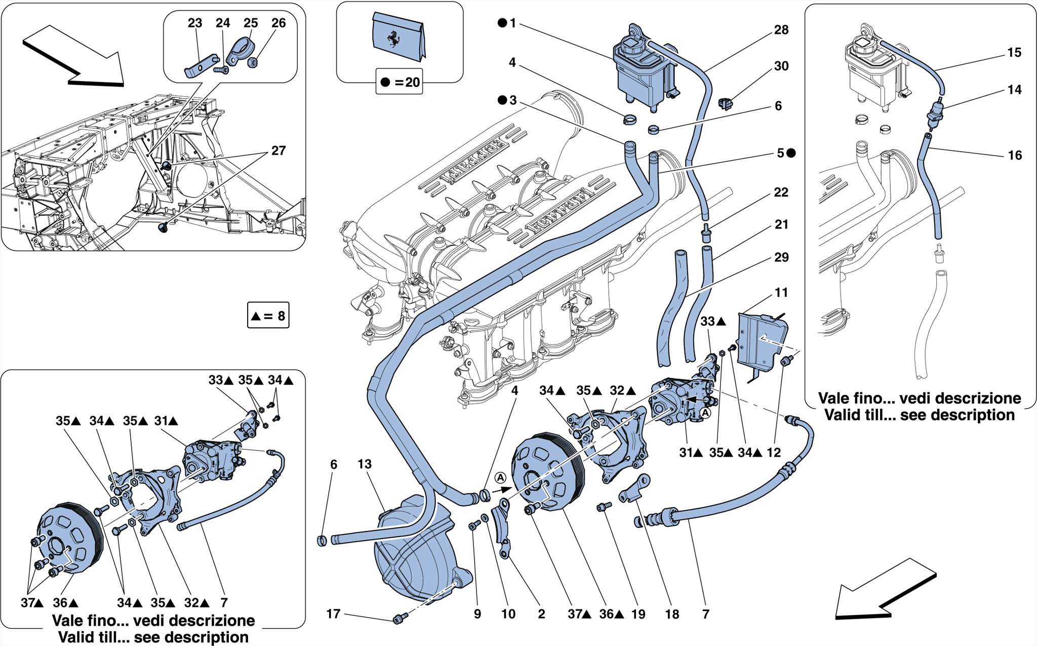 0034 - POWER STEERING PUMP AND RESERVOIR