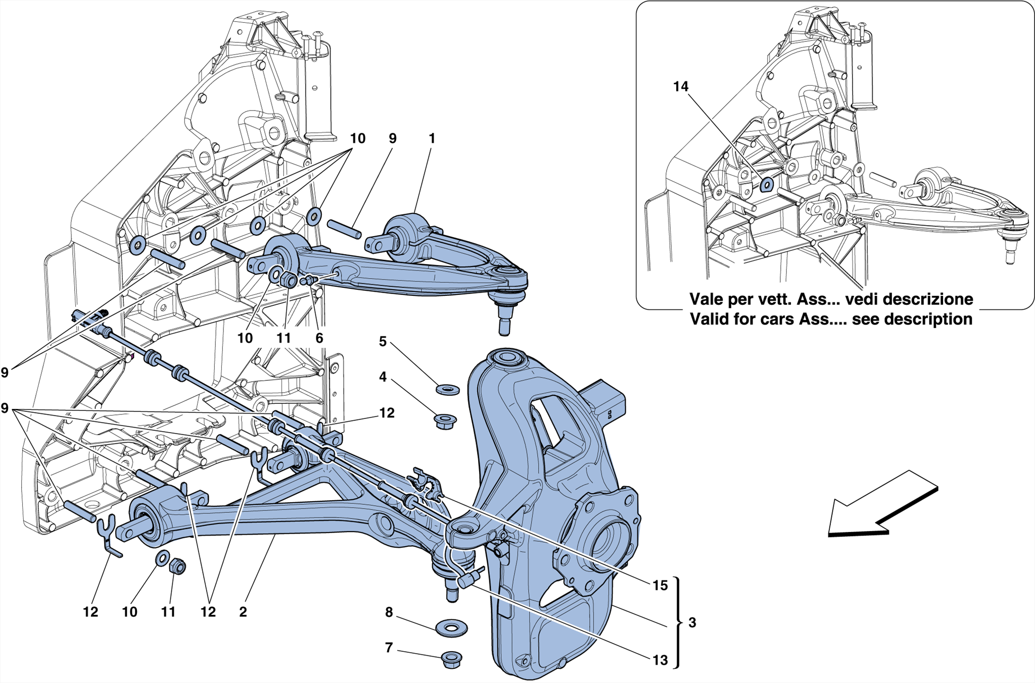 0036 - FRONT SUSPENSION - ARMS