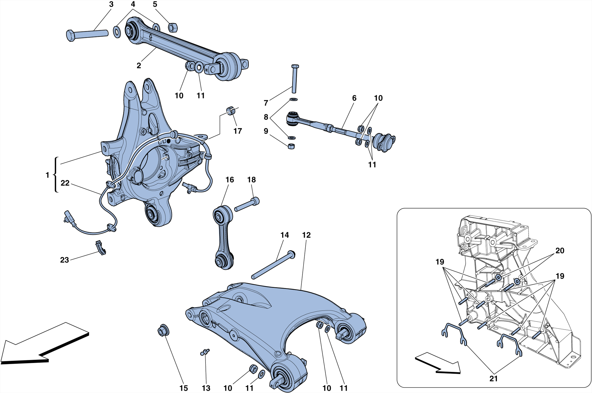 0038 - REAR SUSPENSION - ARMS