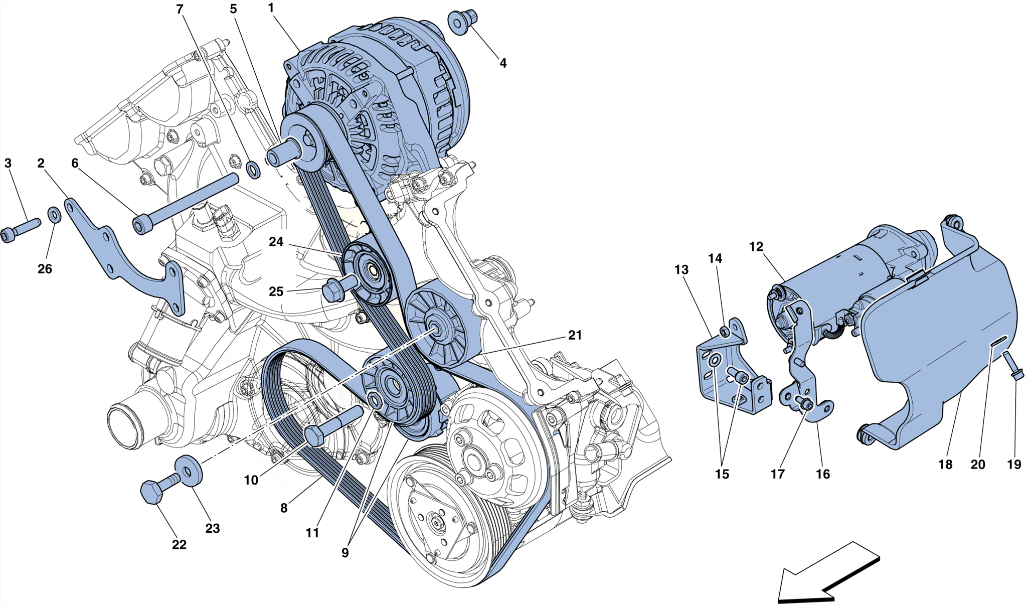0043 - ALTERNATOR - STARTER MOTOR