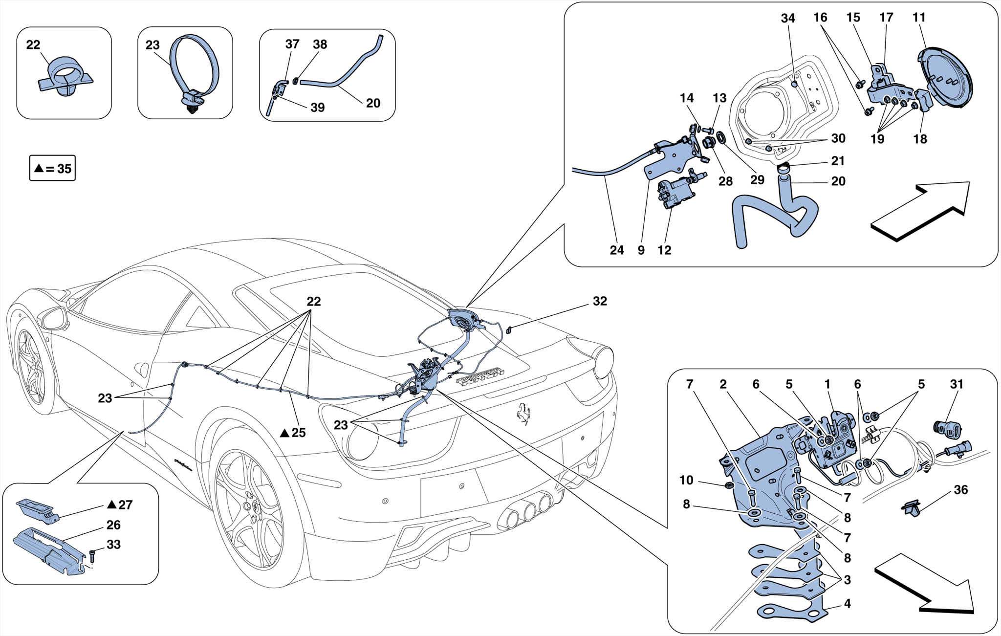 0112 - ENGINE COMPARTMENT LID AND FUEL FILLER FLAP OPENING MECHANISMS