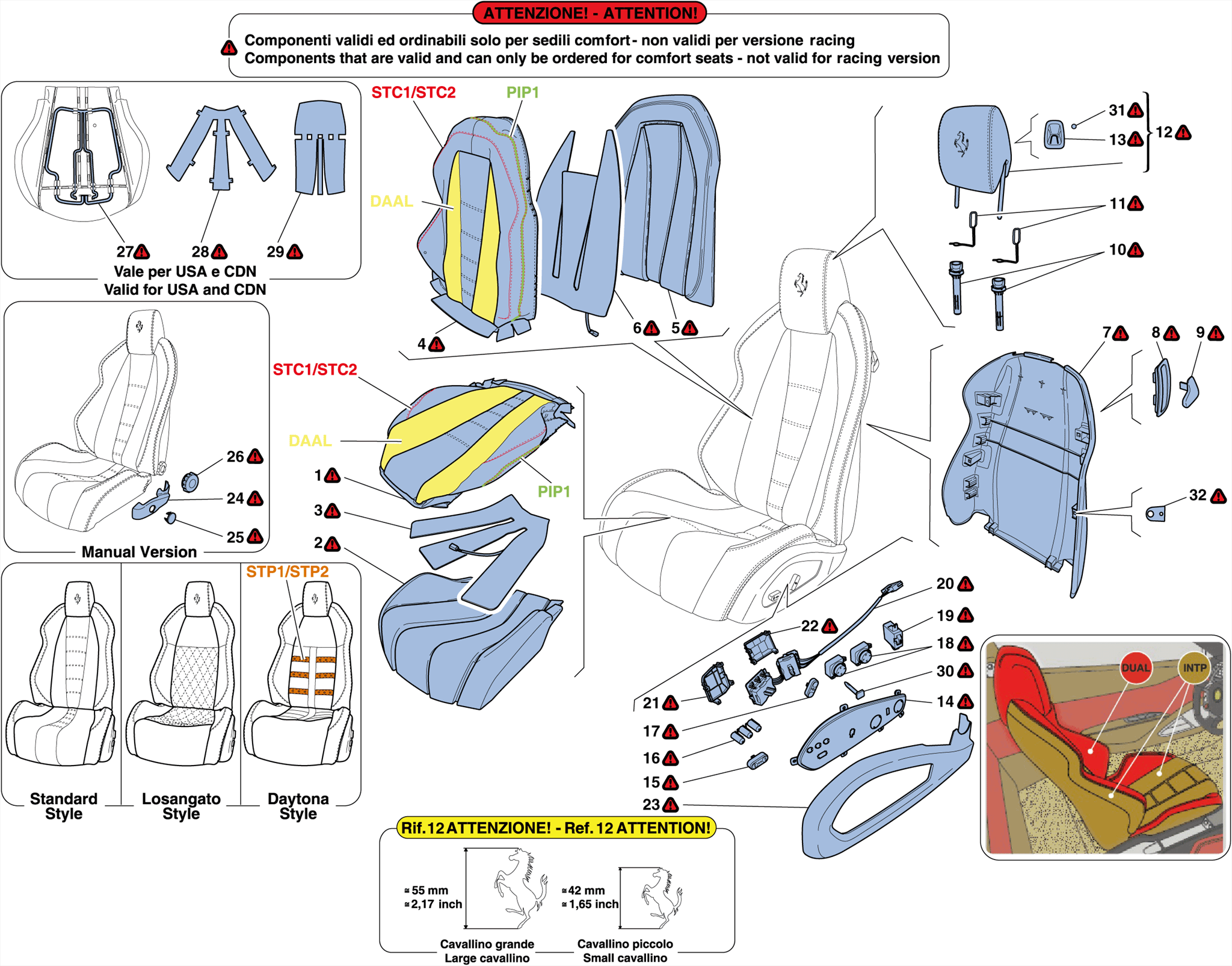 0120 - SEATS - UPHOLSTERY AND ACCESSORIES